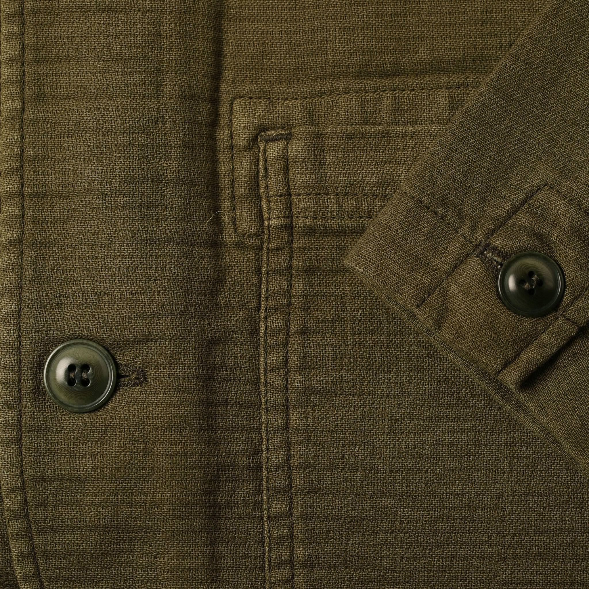 The Emerson Jacket in Olive Double Cloth - Image 8