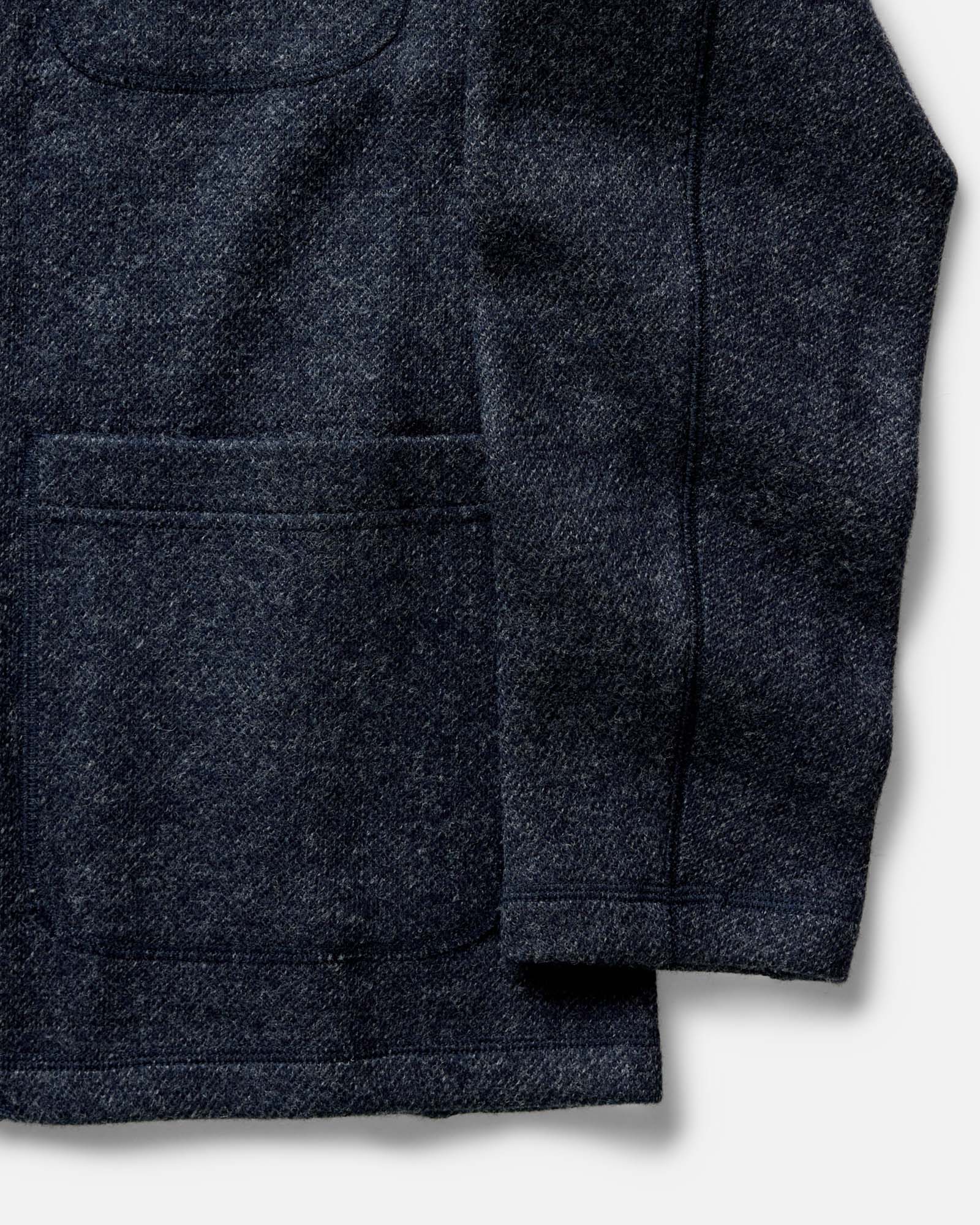 The Evans Blazer in Navy Birdseye Wool - Image 7