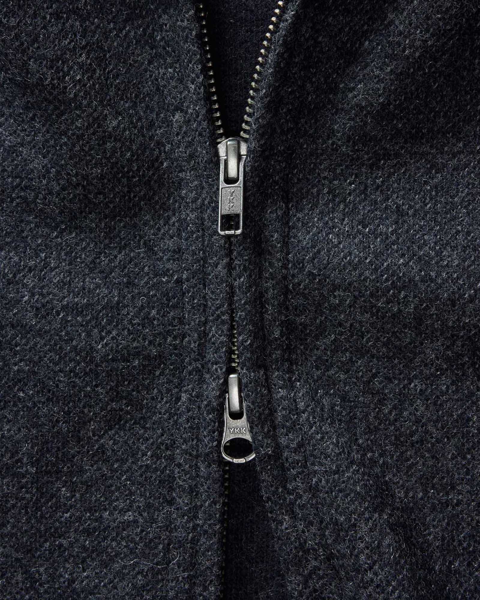 The Evans Jacket in Navy Birdseye Wool - Image 8