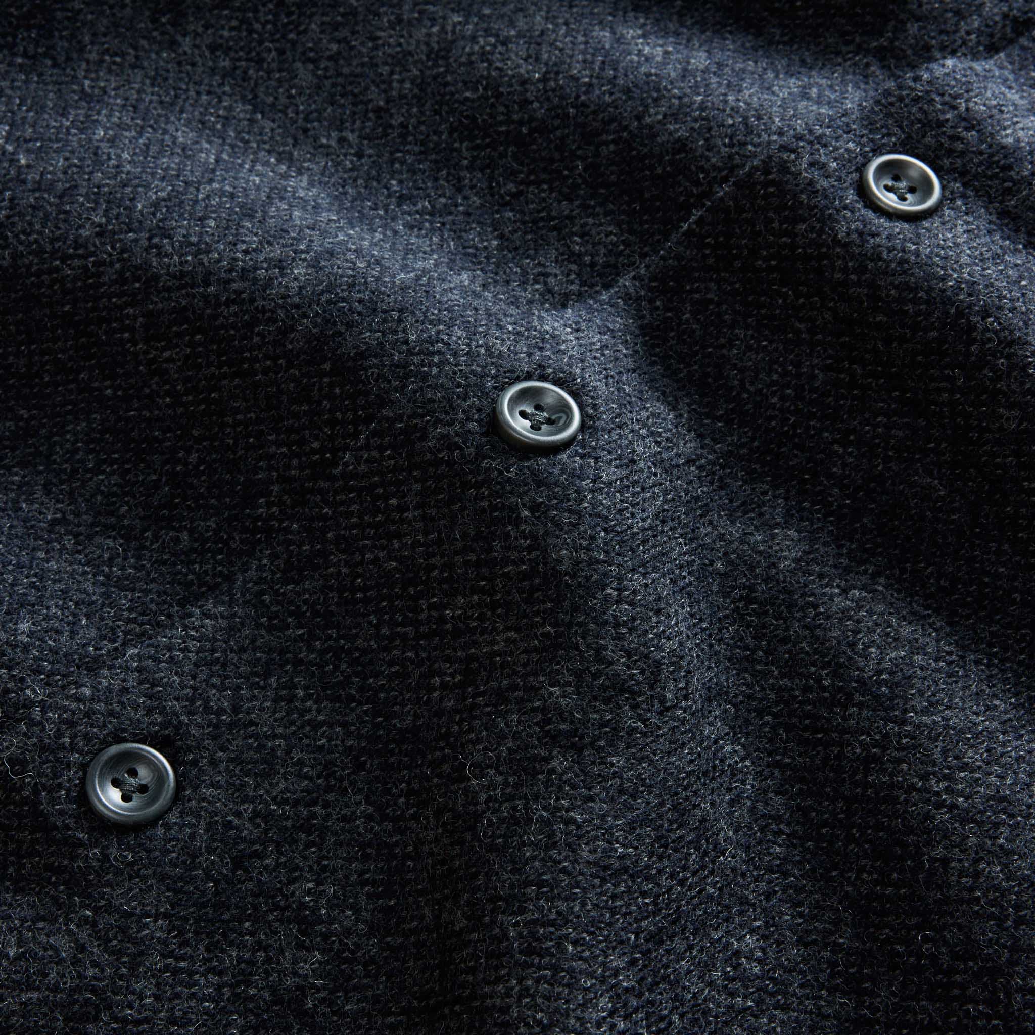 The Evans Overshirt in Navy Birdseye Wool - Image 8