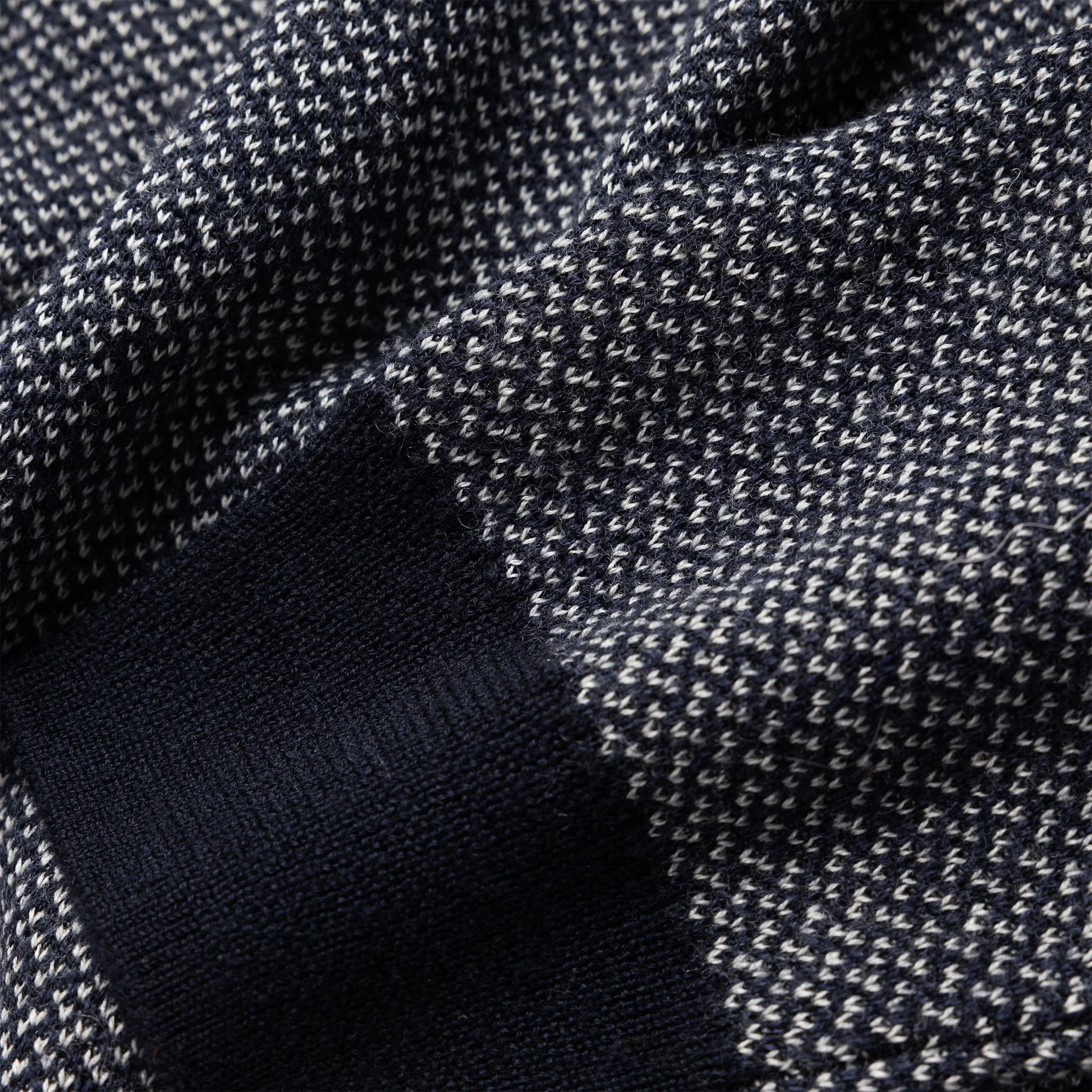The Everett Sweater in Navy Birdseye - Image 6