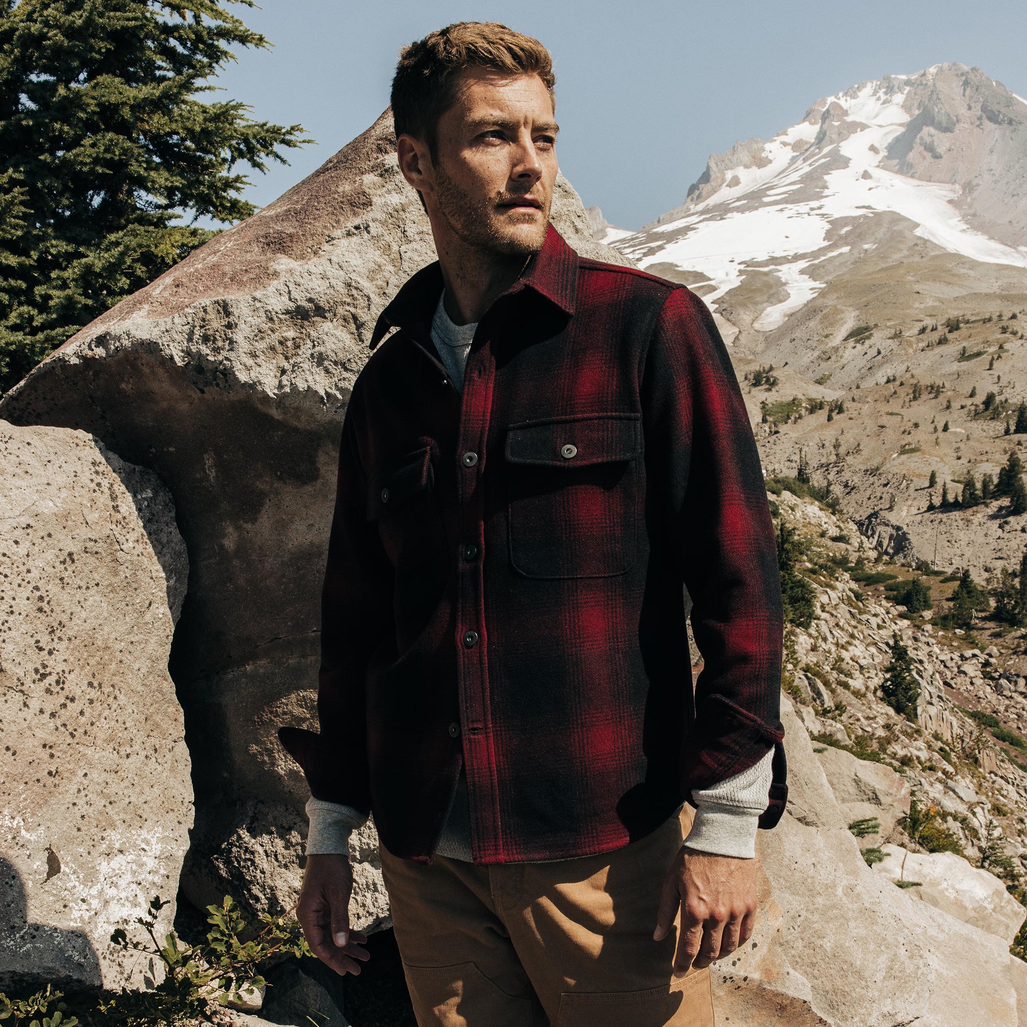 The Explorer Shirt in Cardinal Plaid - Image 2
