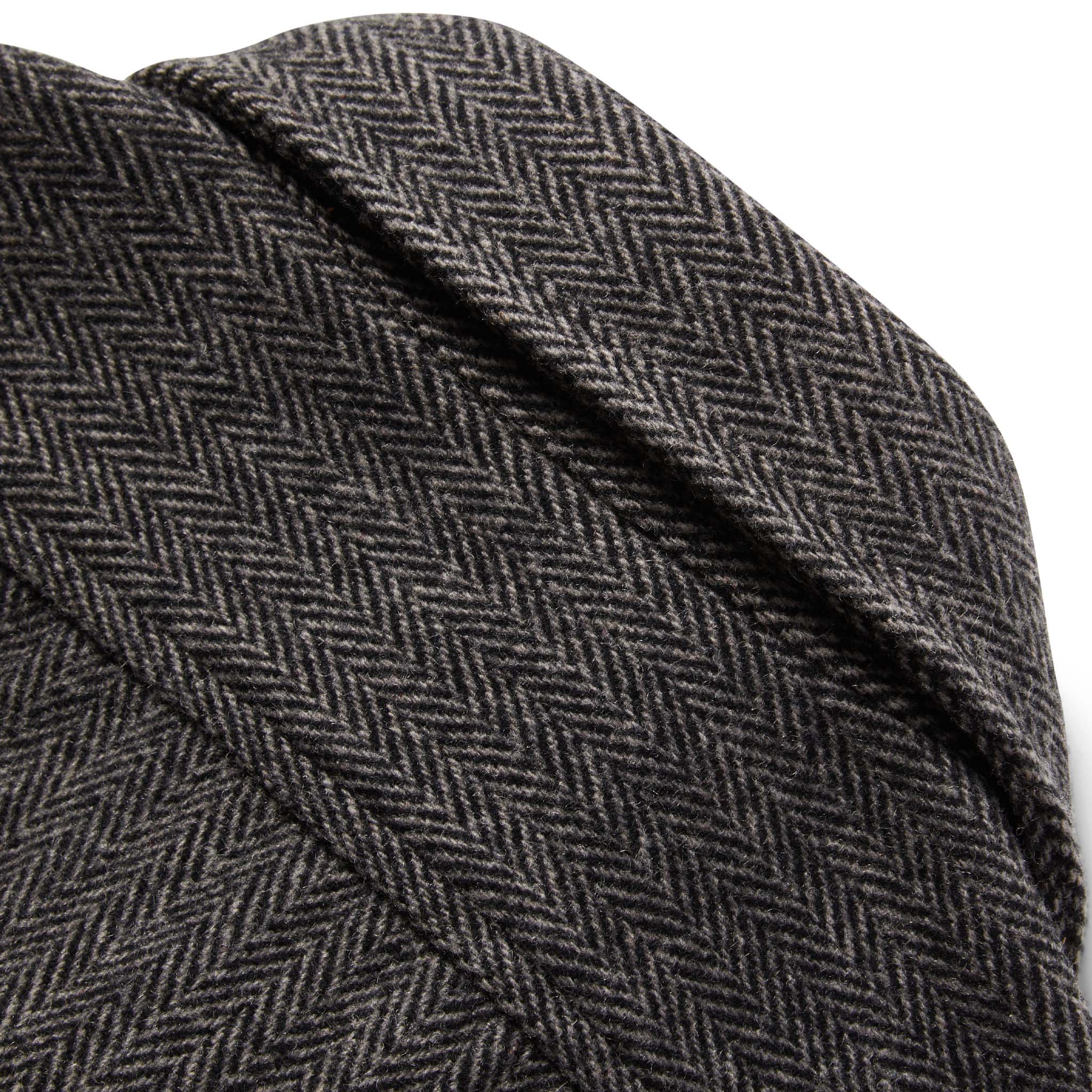 The Explorer Shirt in Coal Herringbone Wool - Image 8