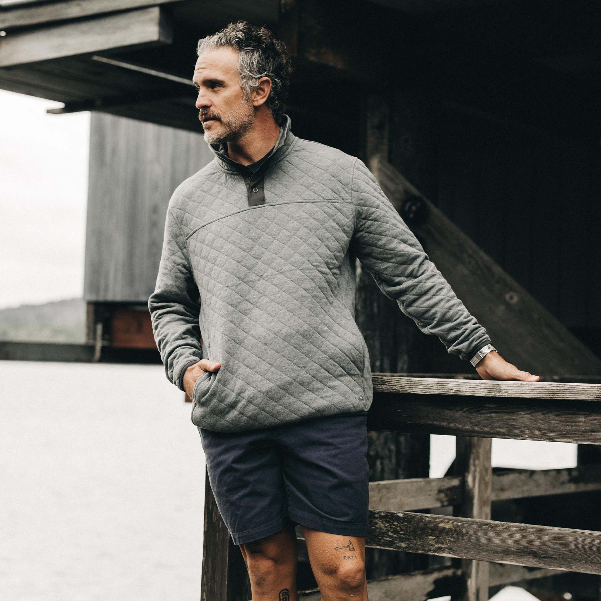 The Fall Line Pullover in Cypress Heather - Image 2