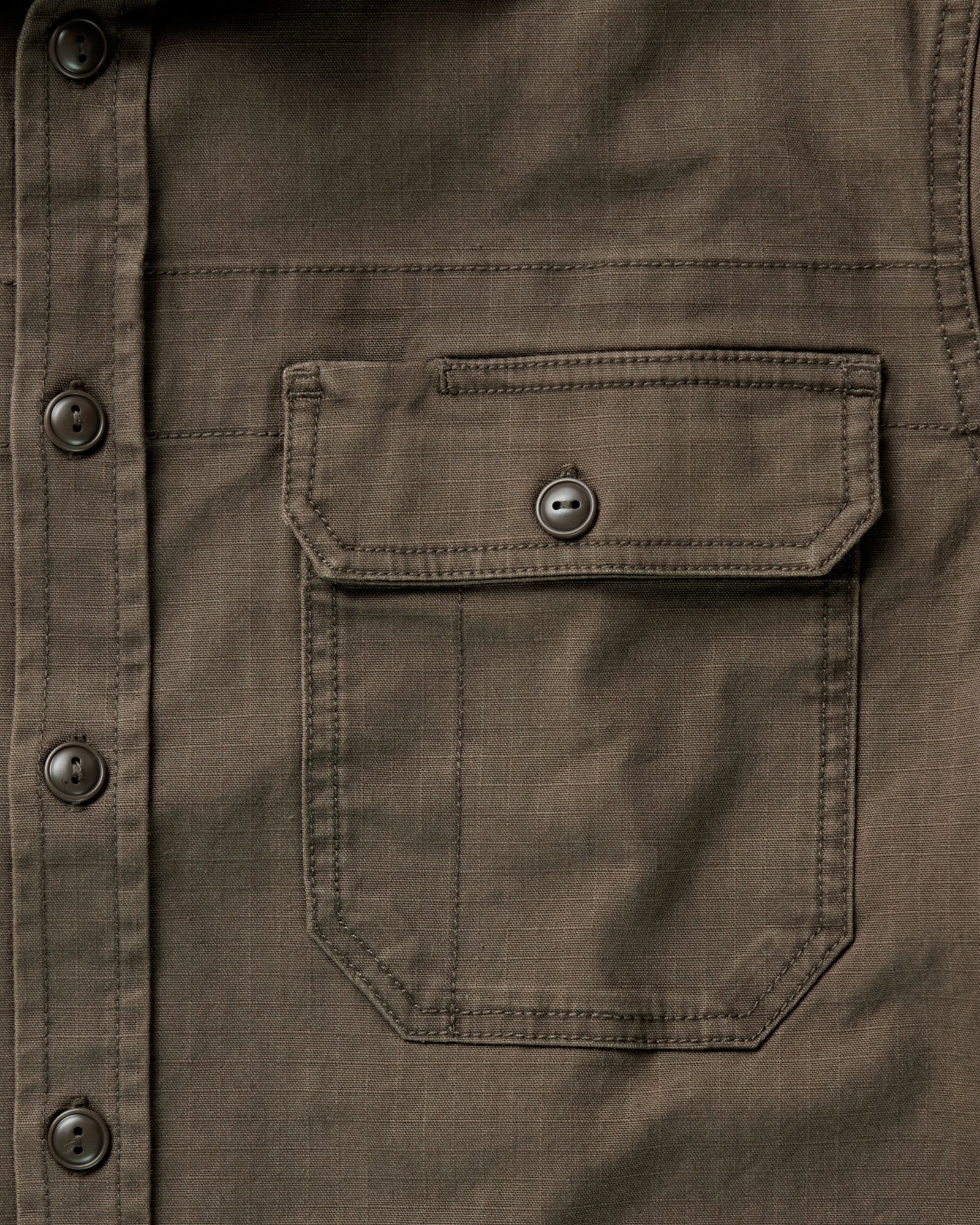 The Field Overshirt in Mushroom Ripstop - Image 6
