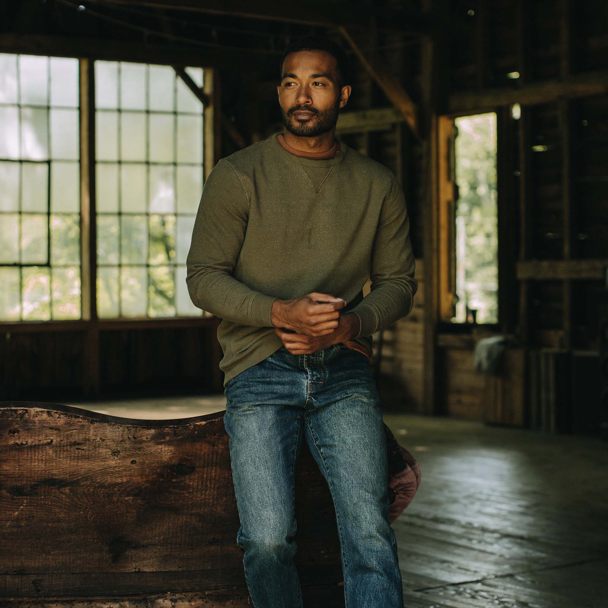 The Fillmore Crewneck in Cypress Terry - Image 2