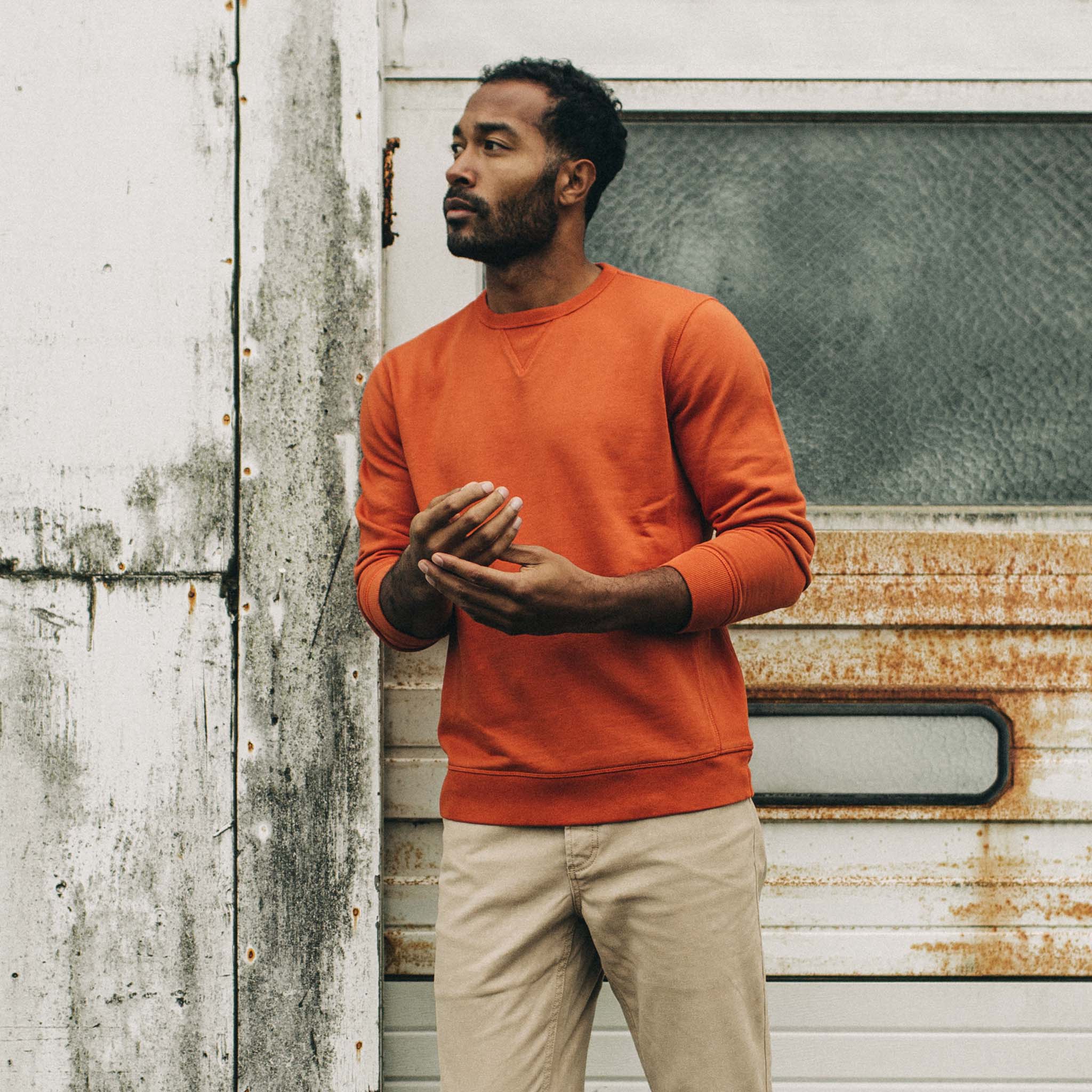 The Fillmore Crewneck in Rust - Image 2