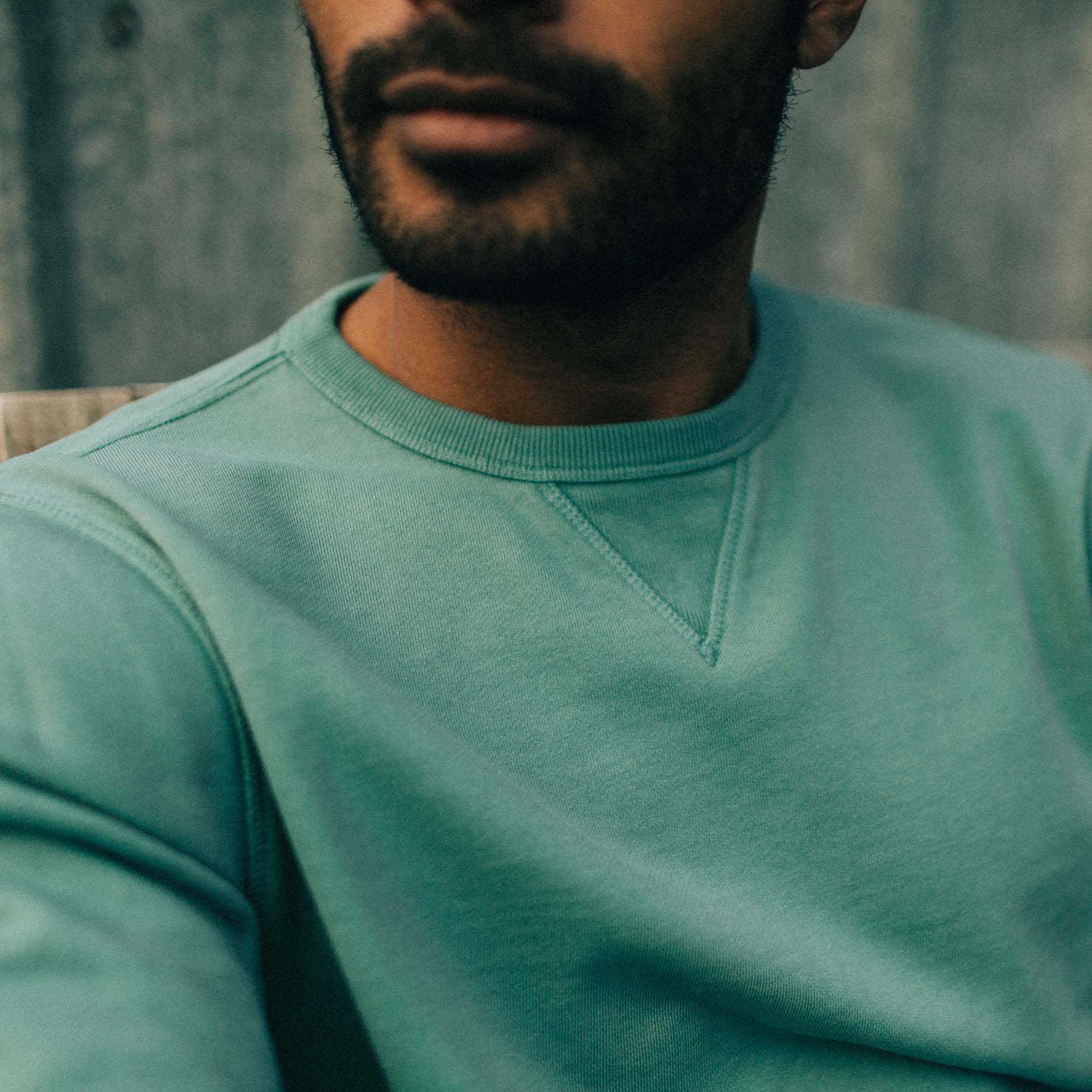 The Fillmore Crewneck in Teal - Image 3