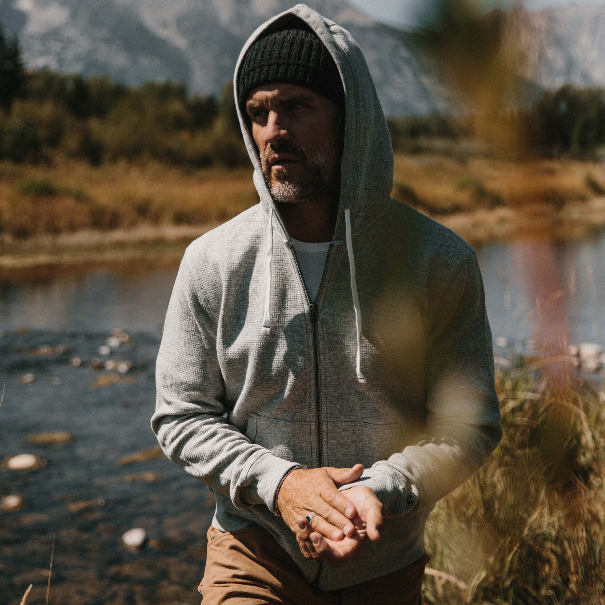 The Fillmore Hoodie in Ash Double Knit - Image 4