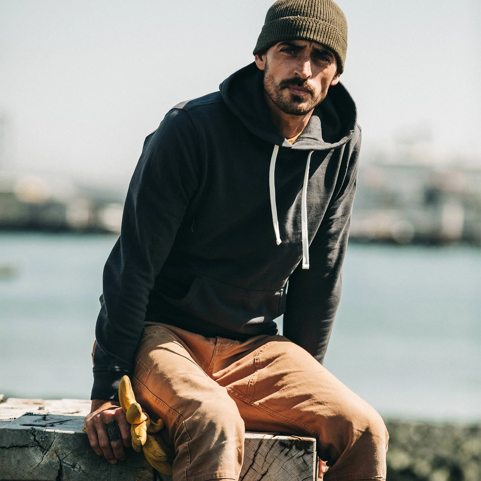 The Fillmore Hoodie in Coal Terry - Image 2
