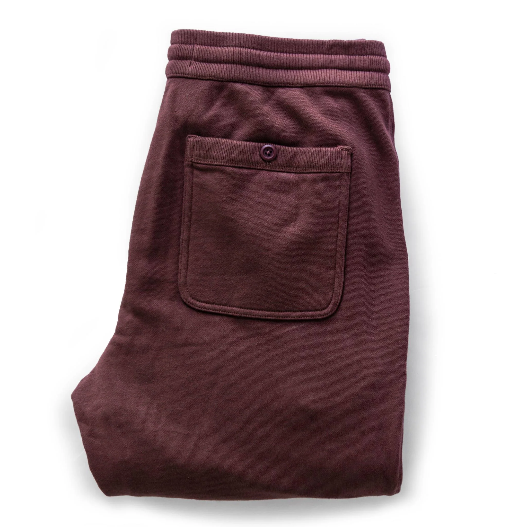The Fillmore Pant in Burgundy Terry - Image 7