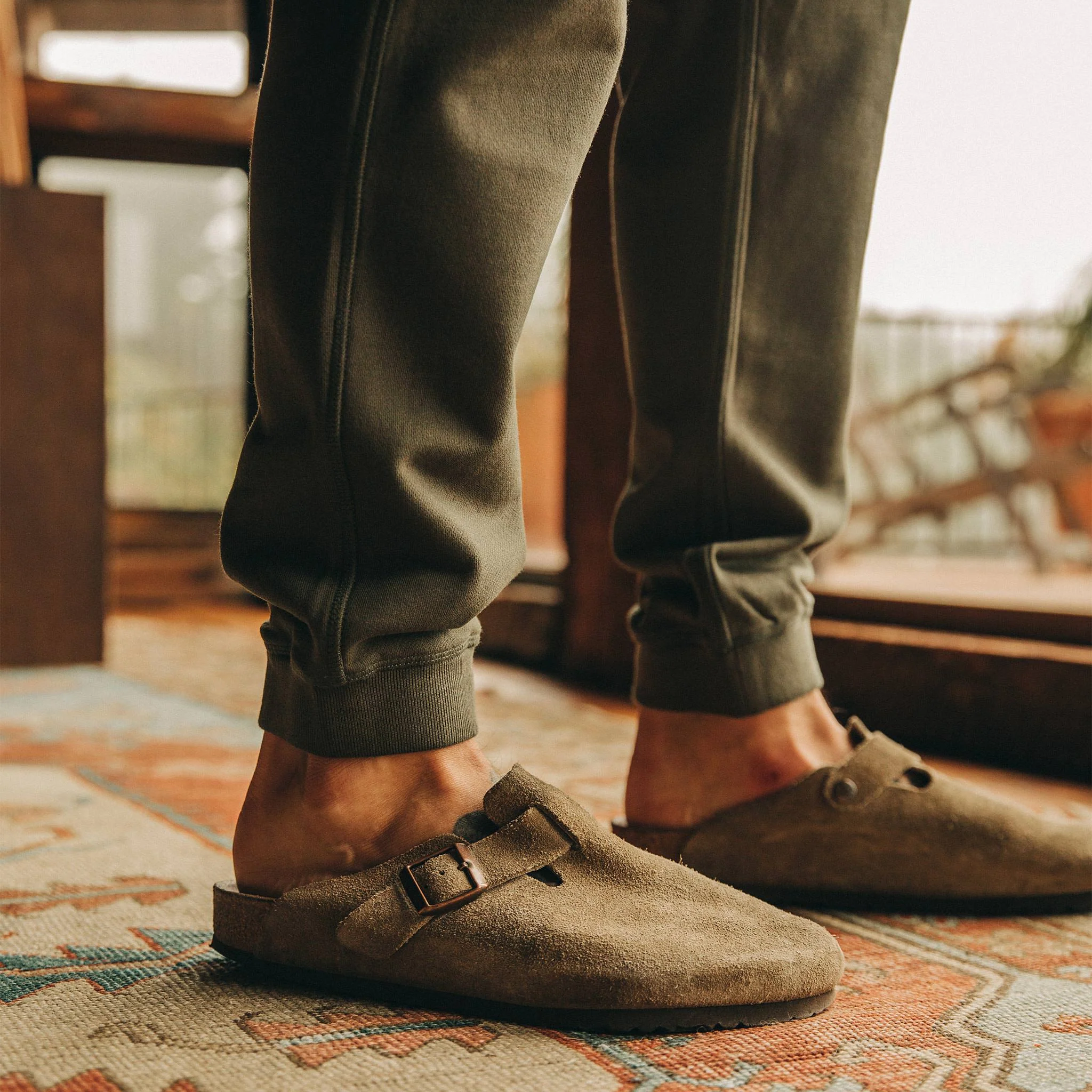 The Fillmore Pant in Dark Olive Terry - Image 4