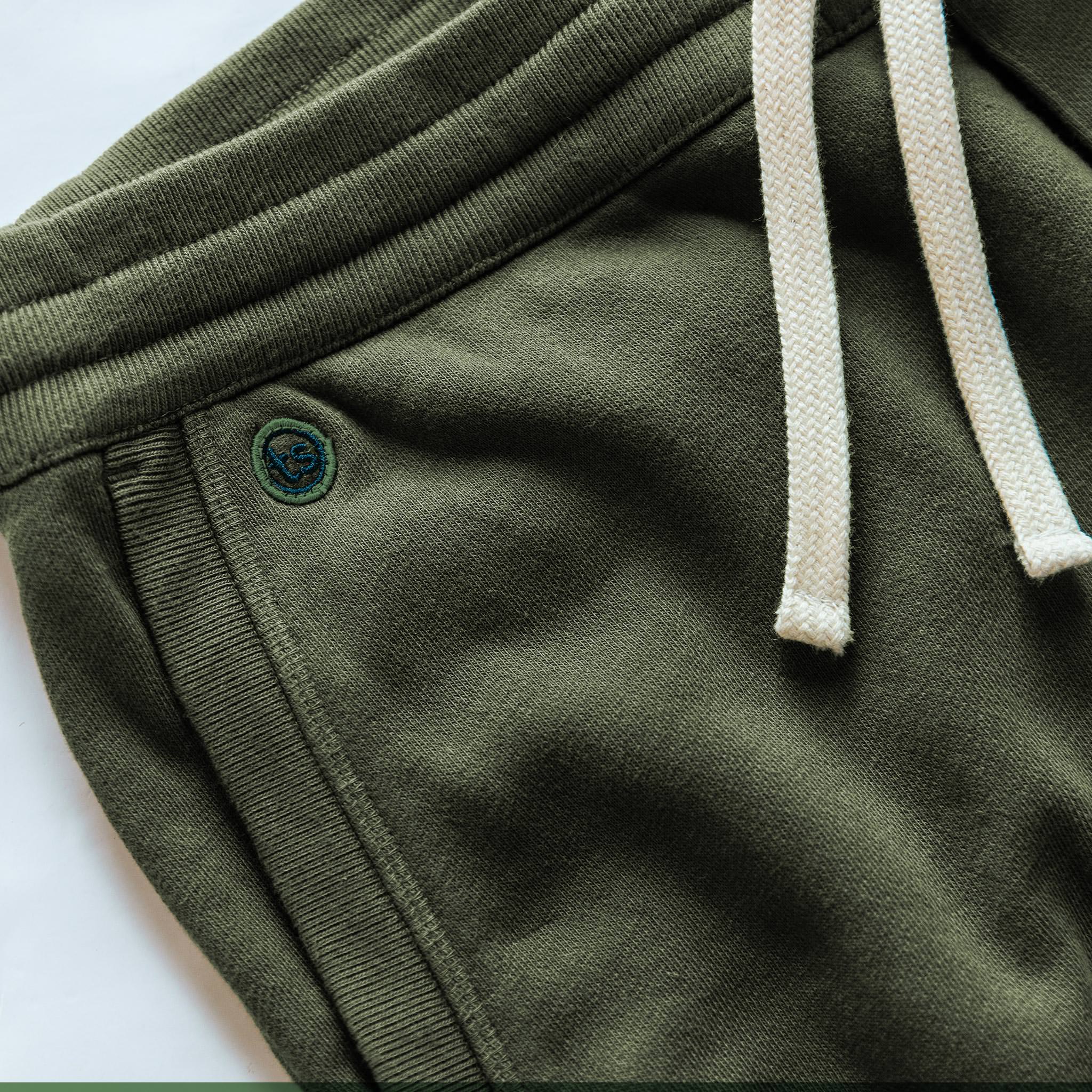 The Fillmore Pant in Dark Olive Terry - Image 6
