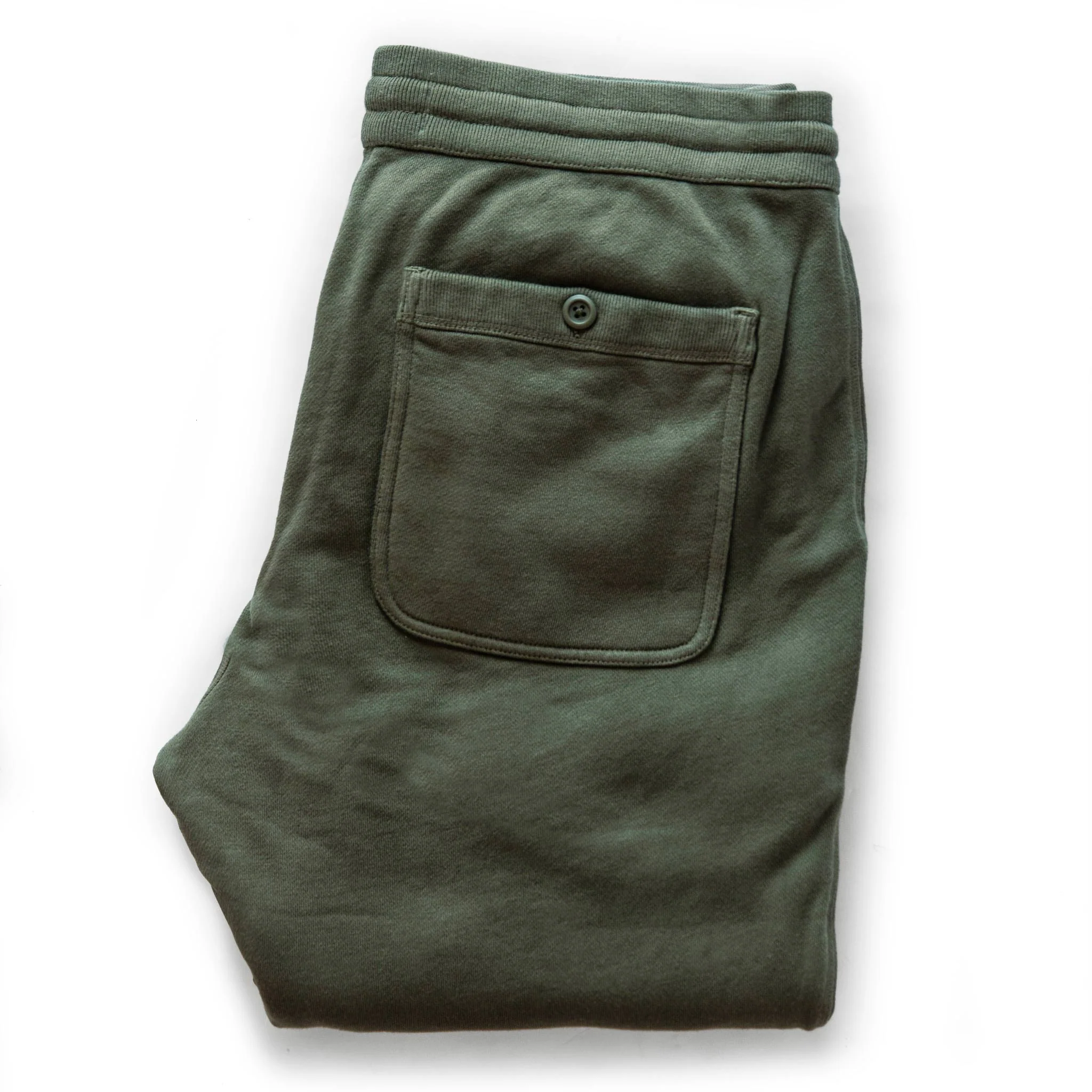 The Fillmore Pant in Dark Olive Terry - Image 9