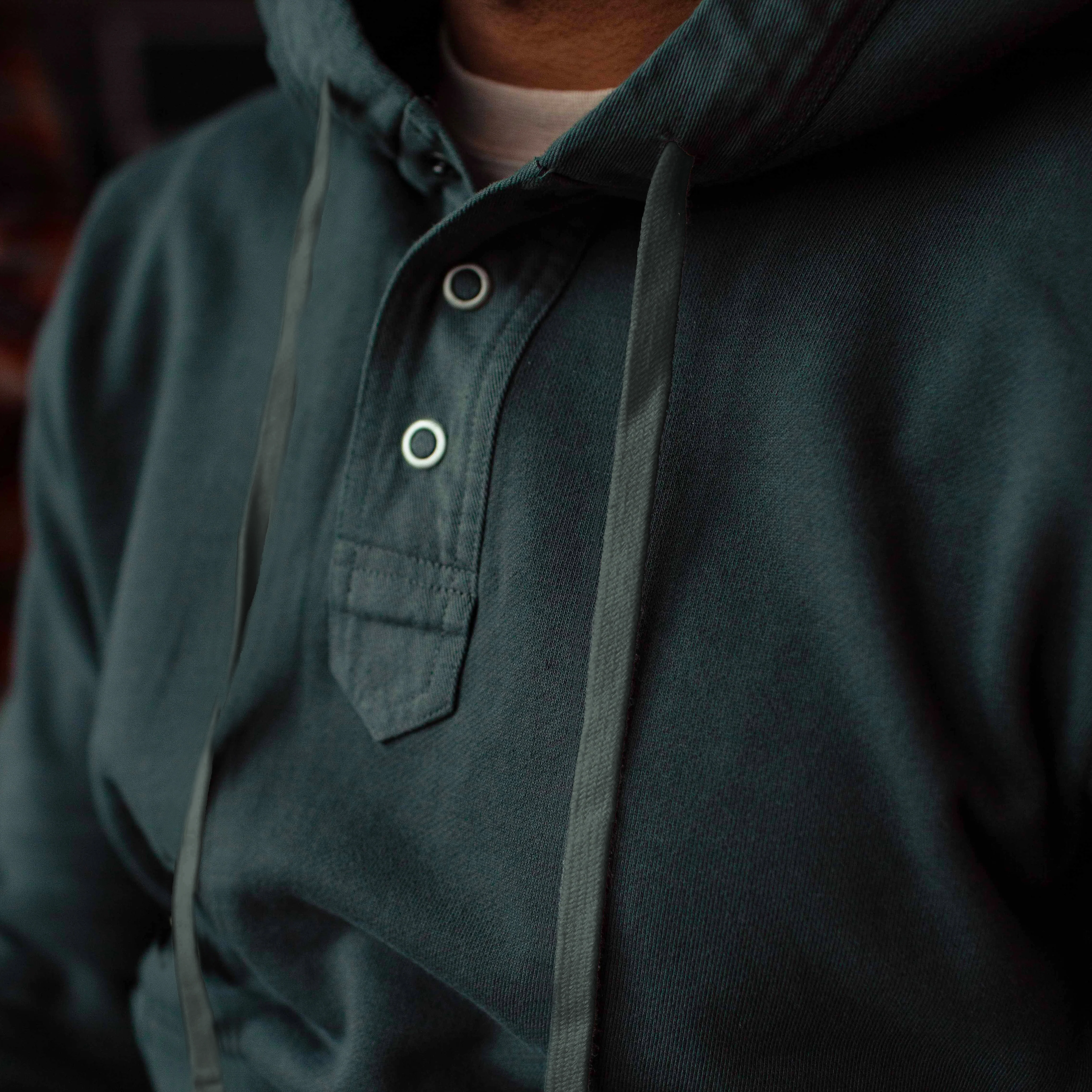 The Fillmore Snap Hoodie in Deep Sea Terry - Image 3