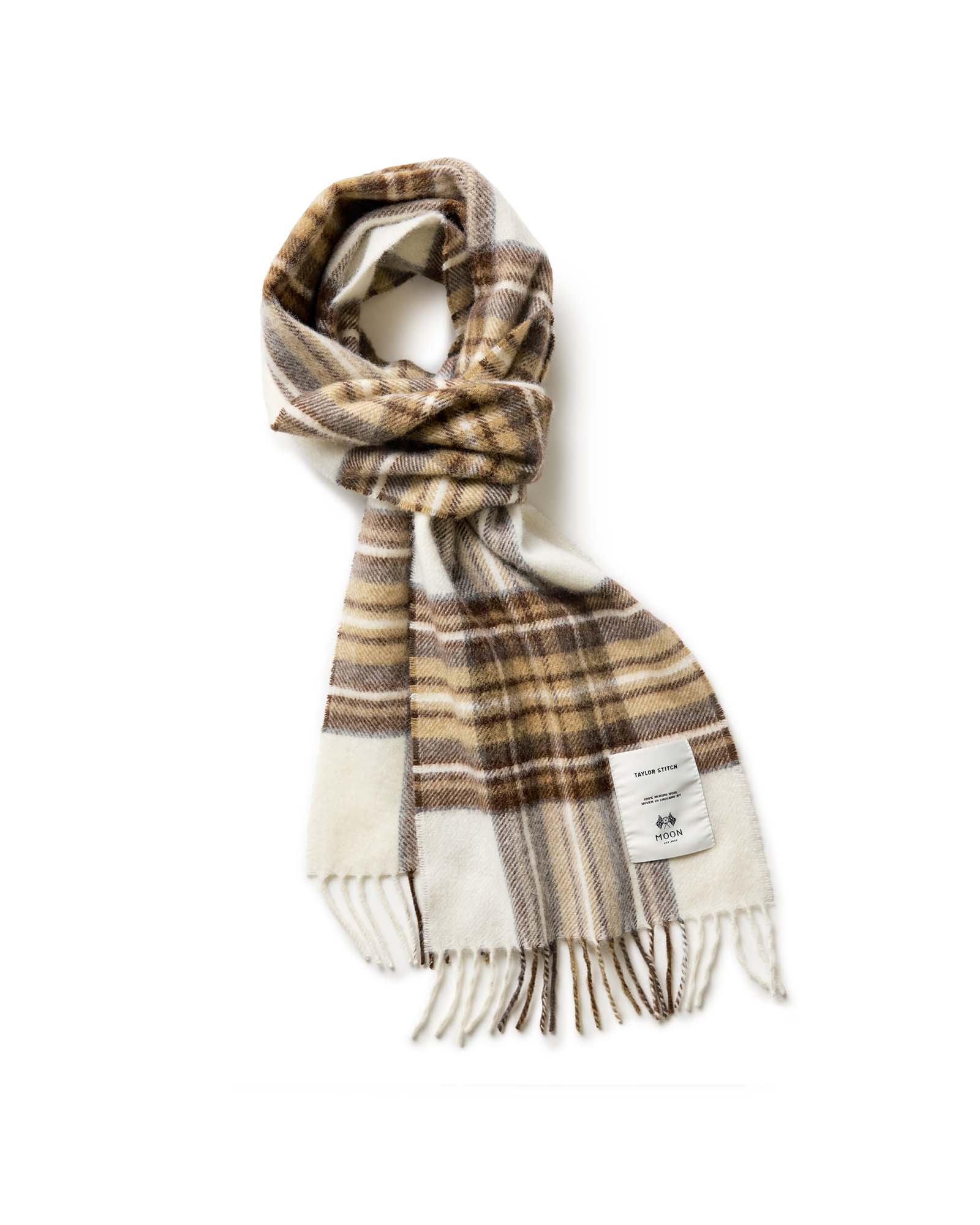 The Fireside Scarf in Butterscotch Plaid