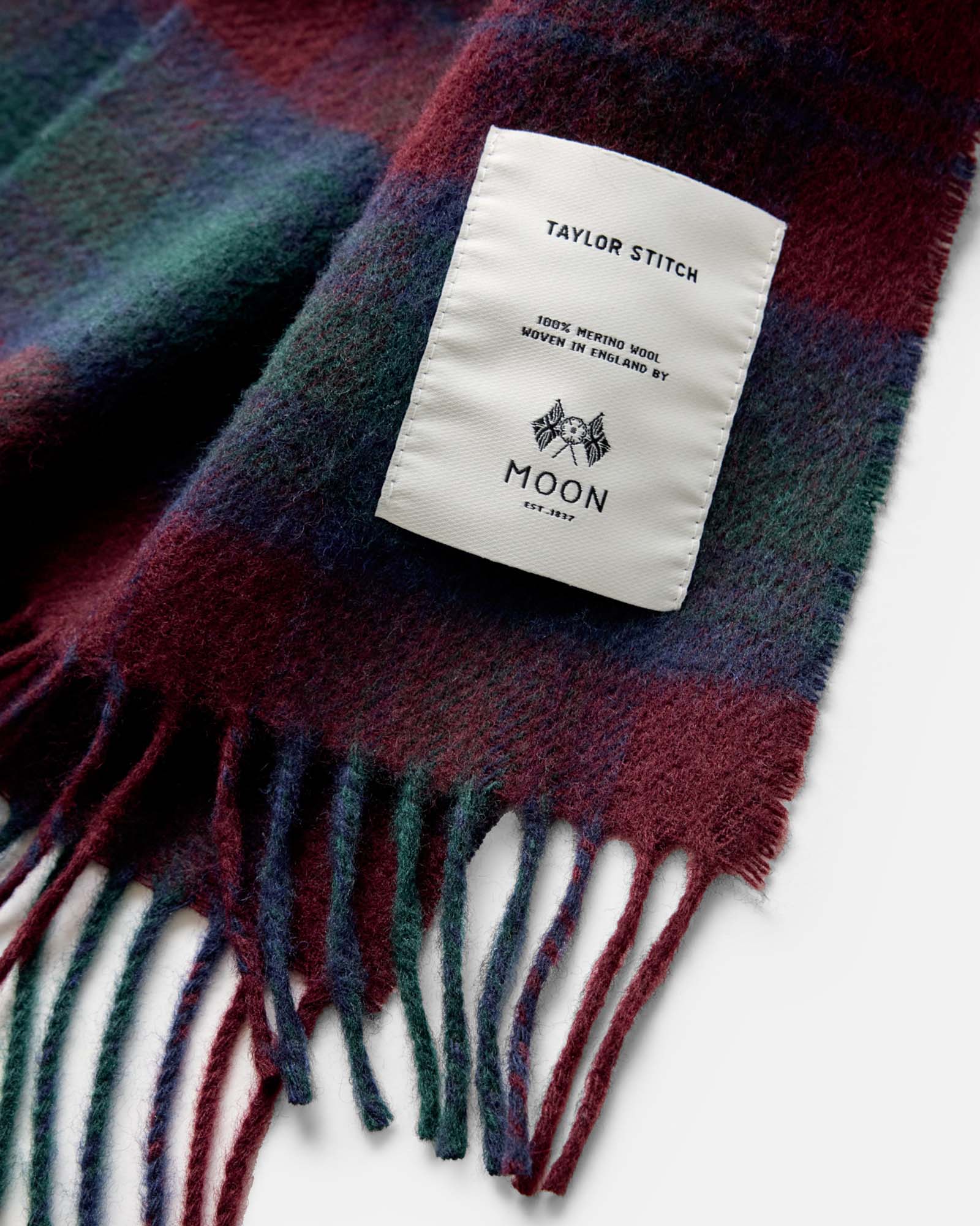 The Fireside Scarf in Currant Plaid - Image 3