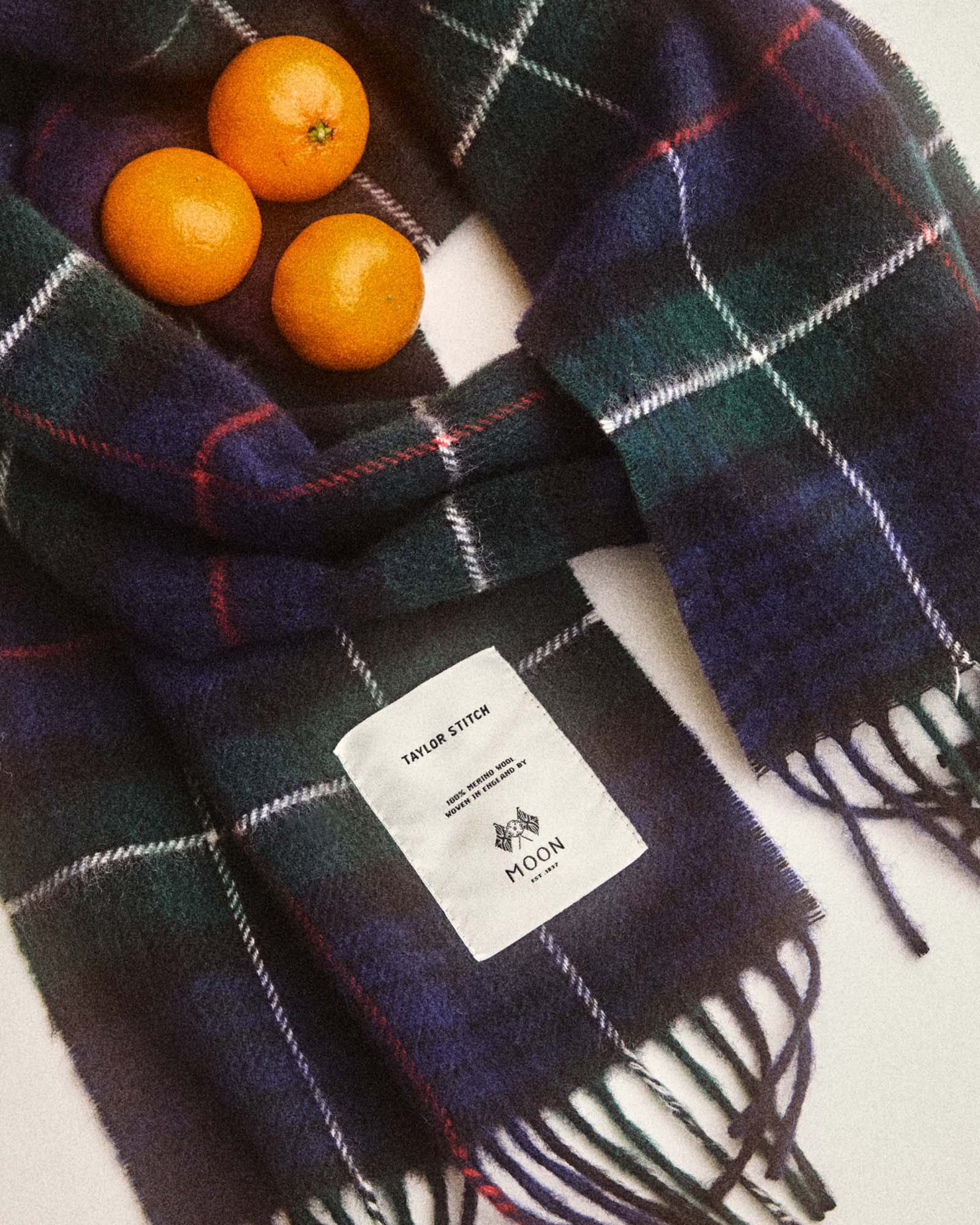 The Fireside Scarf in Highland Navy Plaid - Image 3