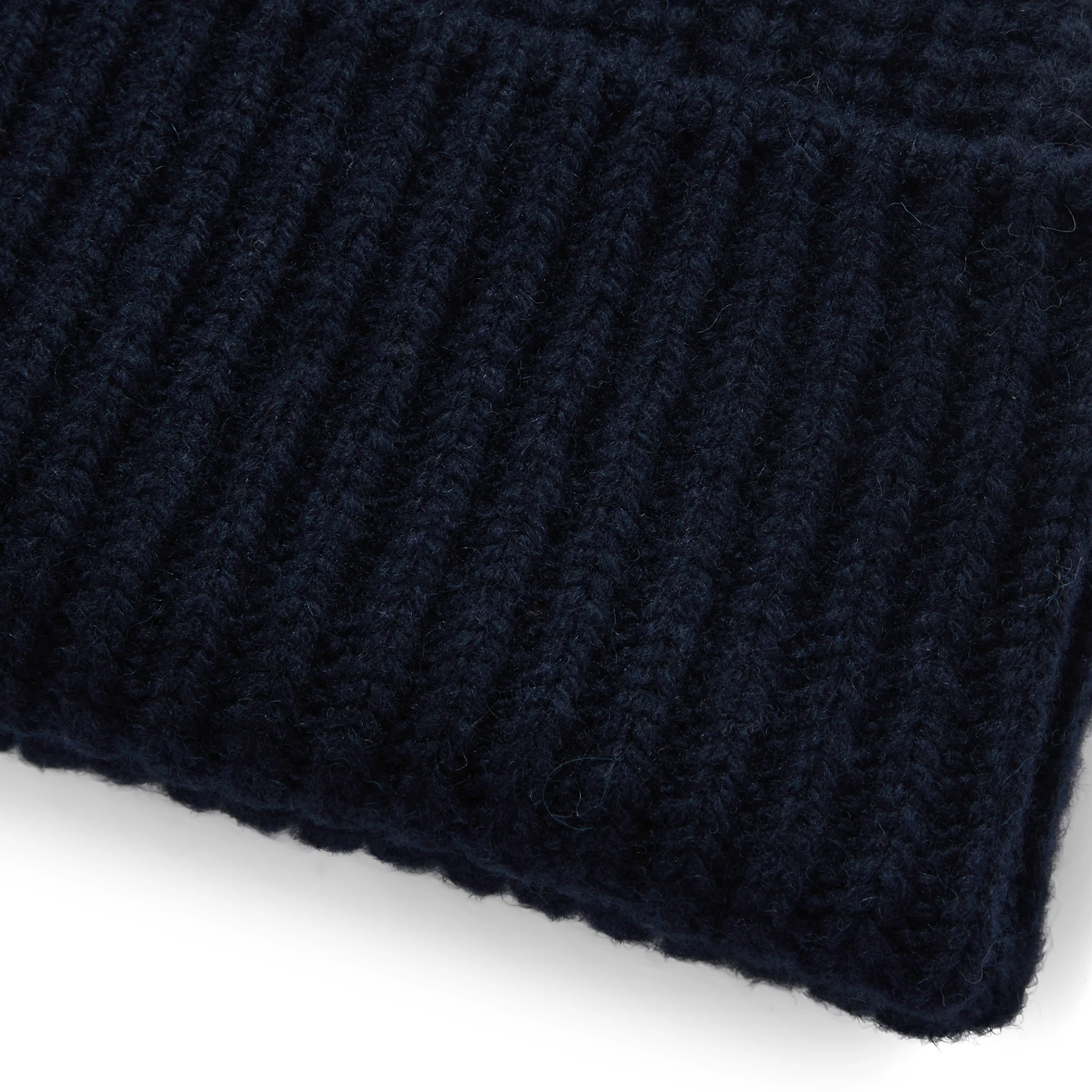 The Fisherman Beanie in Dark Navy - Image 4
