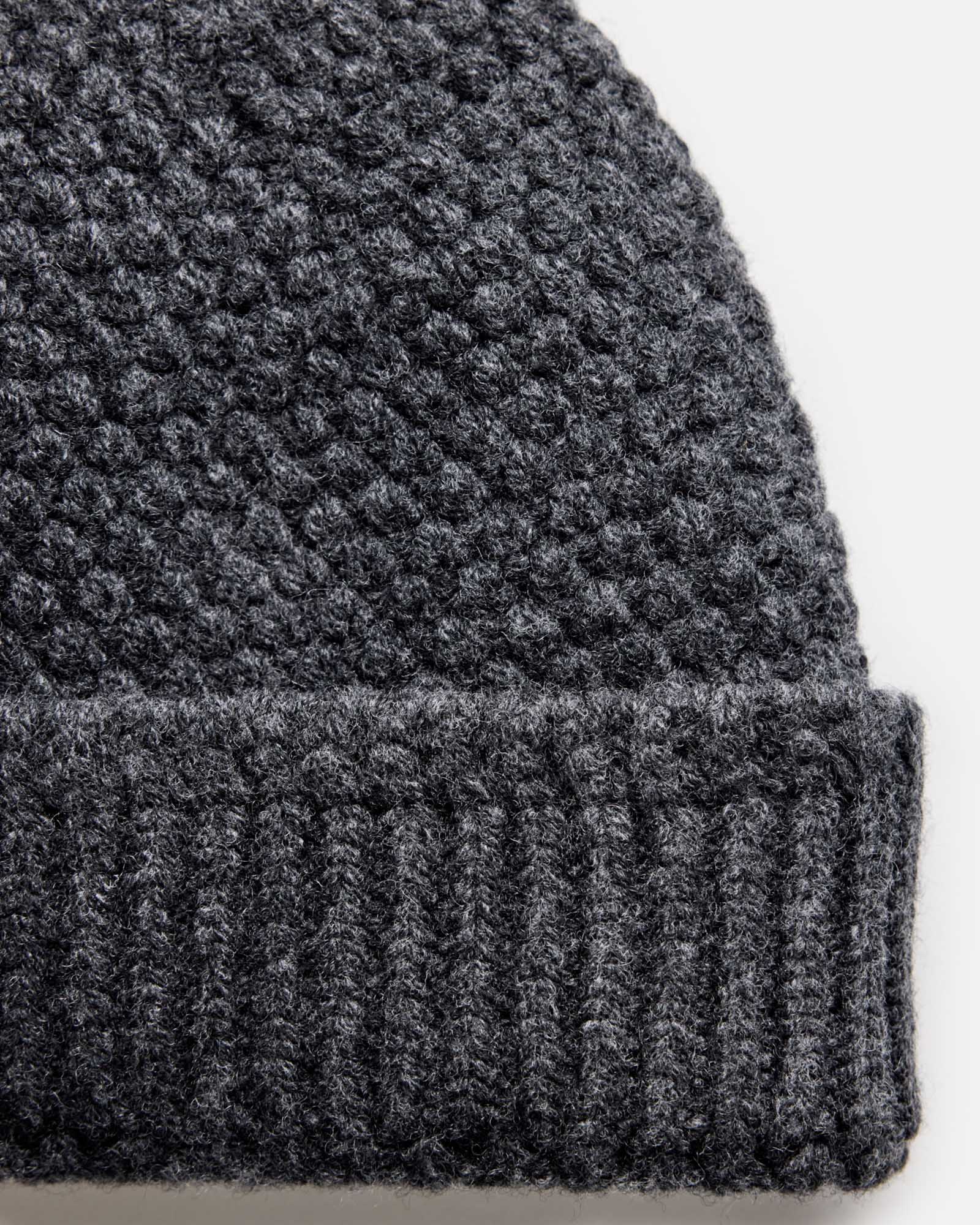 The Fisherman Beanie in Heather Coal - Image 3