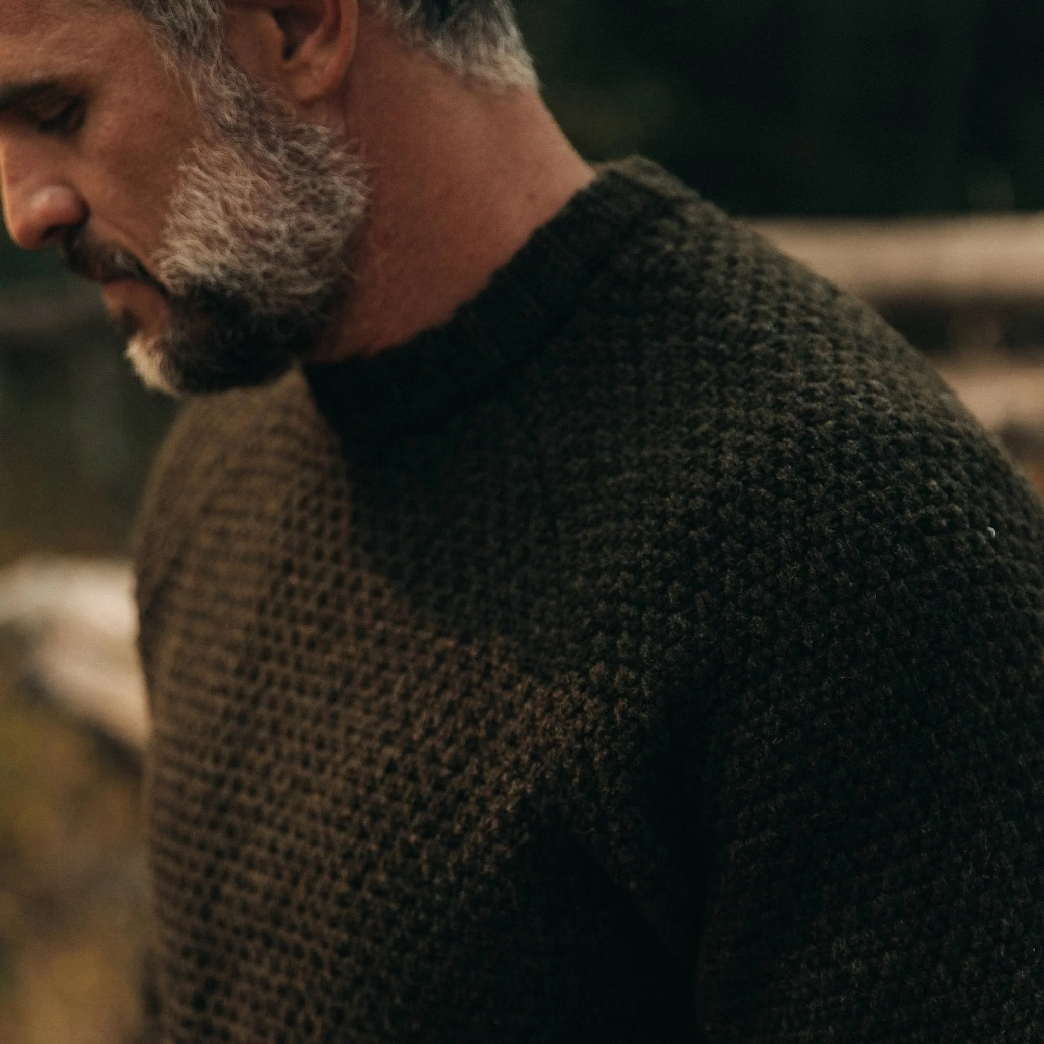 The Fisherman Sweater in Loden - Image 3