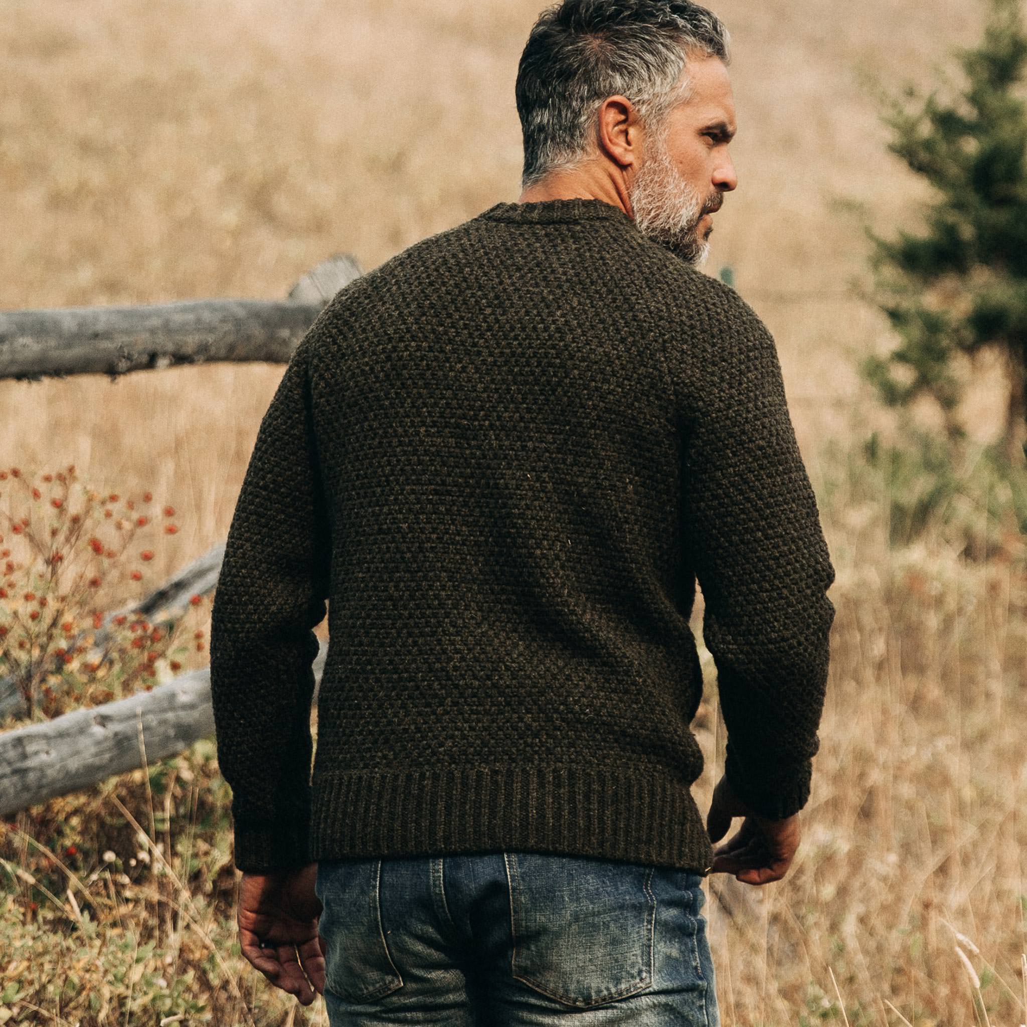 The Fisherman Sweater in Loden - Image 5