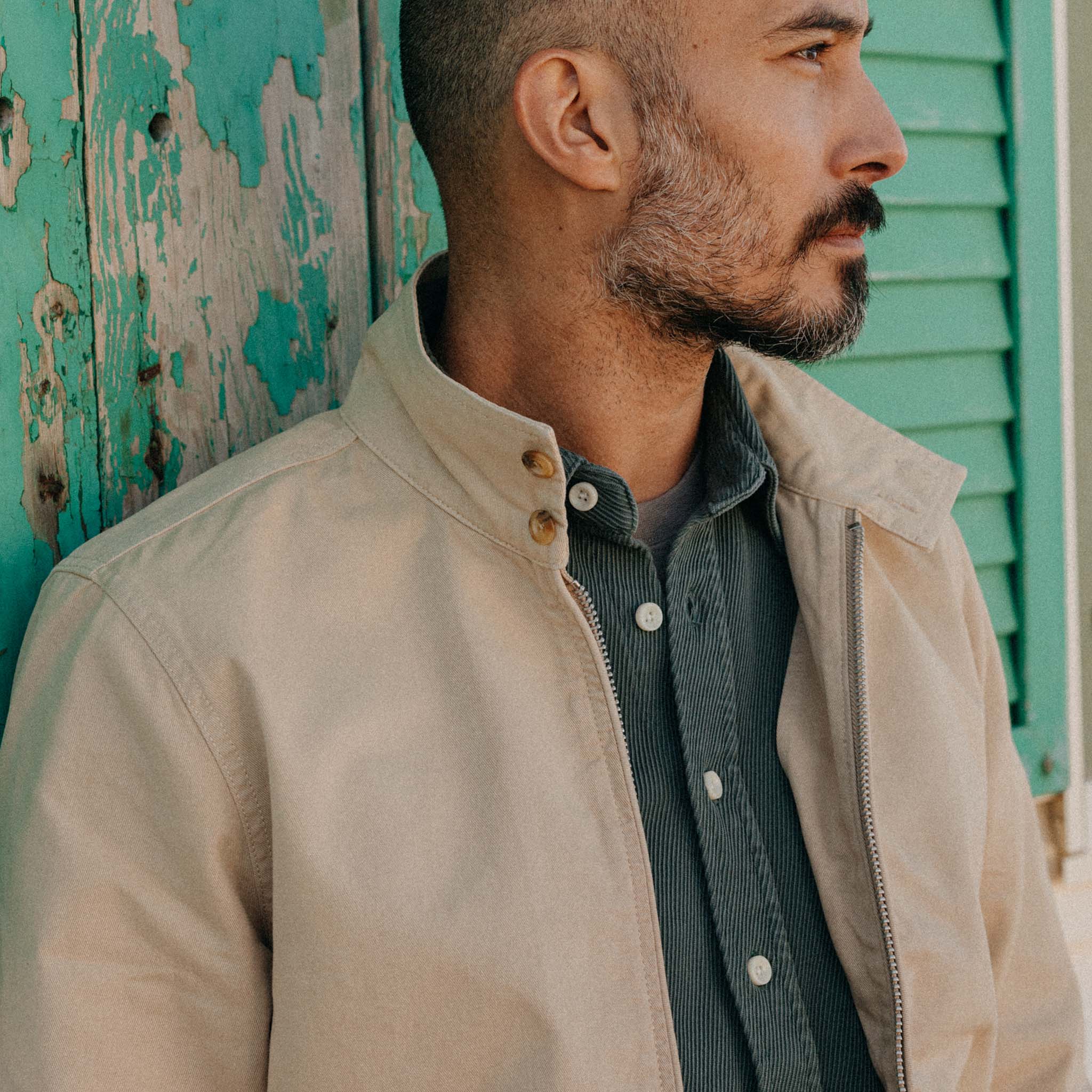 The Flint Jacket in Light Khaki Foundation Twill - Image 3