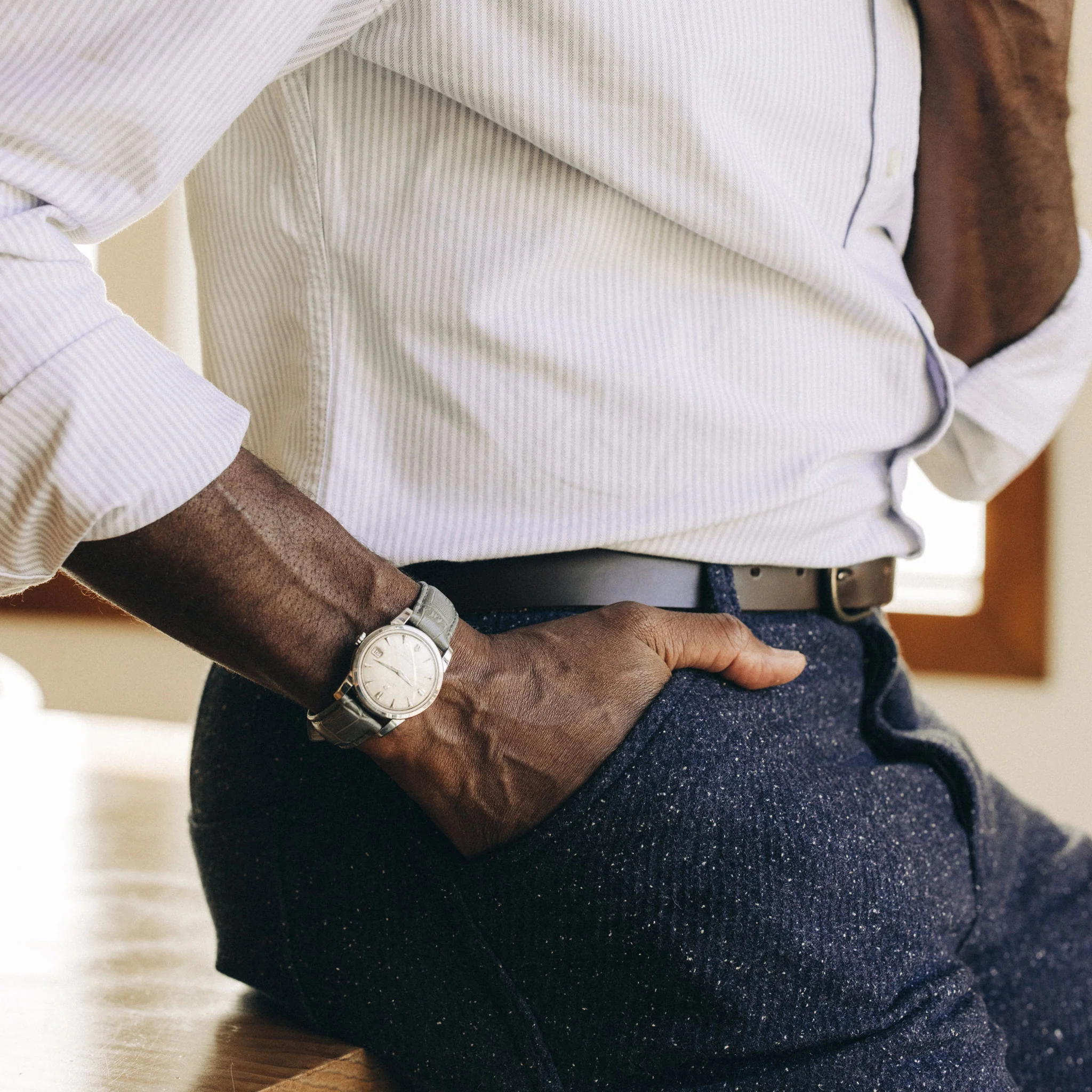 The Foundation Belt in Dark Brown - Image 3