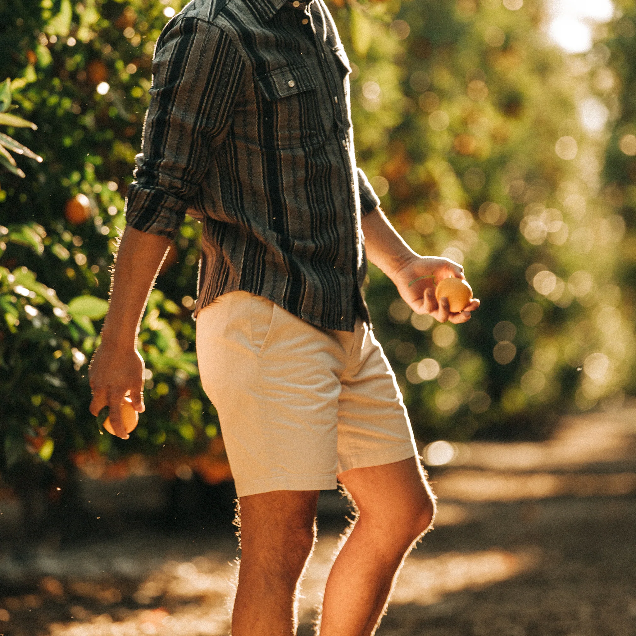 The Foundation Short in Natural Twill - Image 2