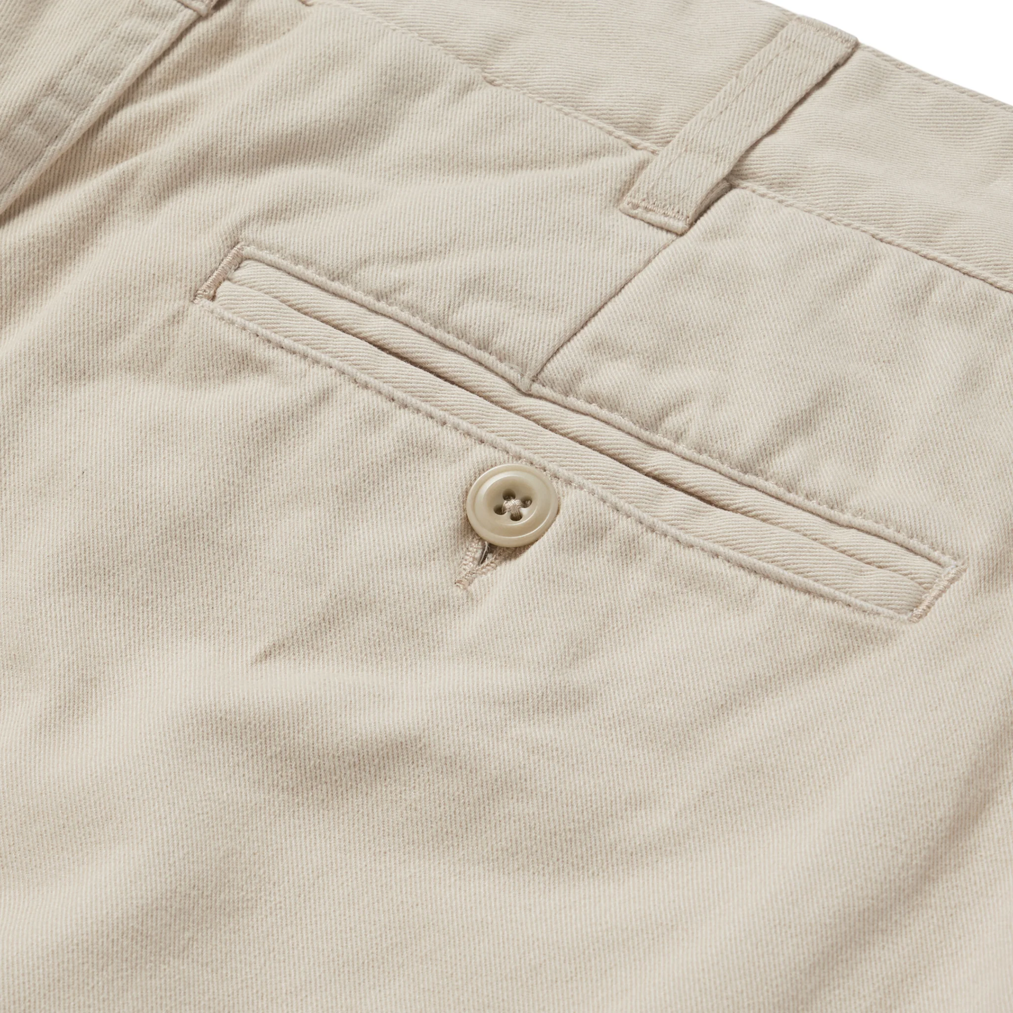 The Foundation Short in Natural Twill - Image 5
