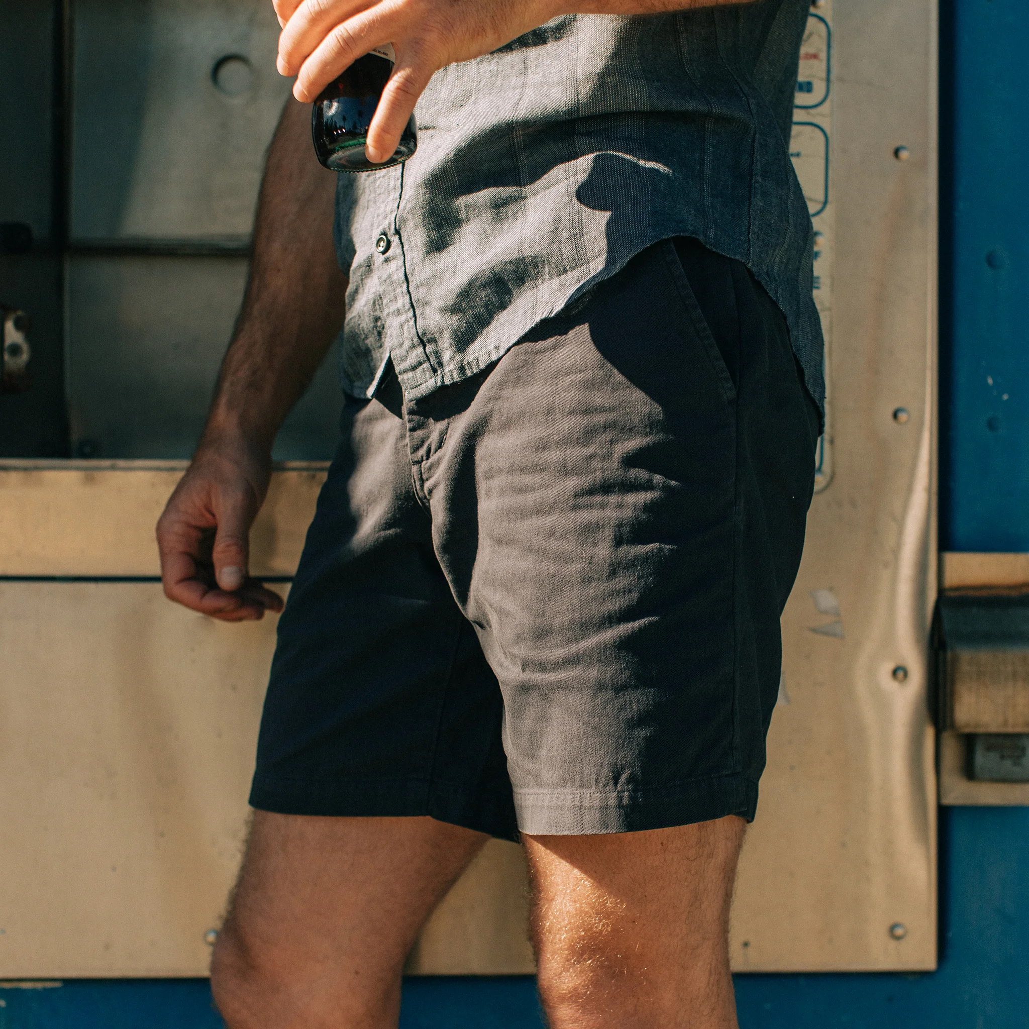 The Foundation Short in Navy Twill - Image 2