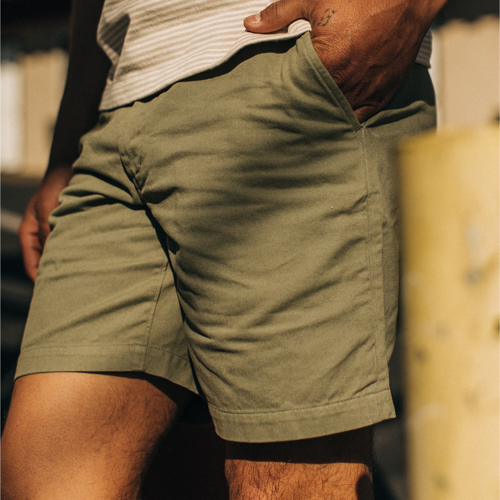 The Foundation Short in Olive Twill - Image 2