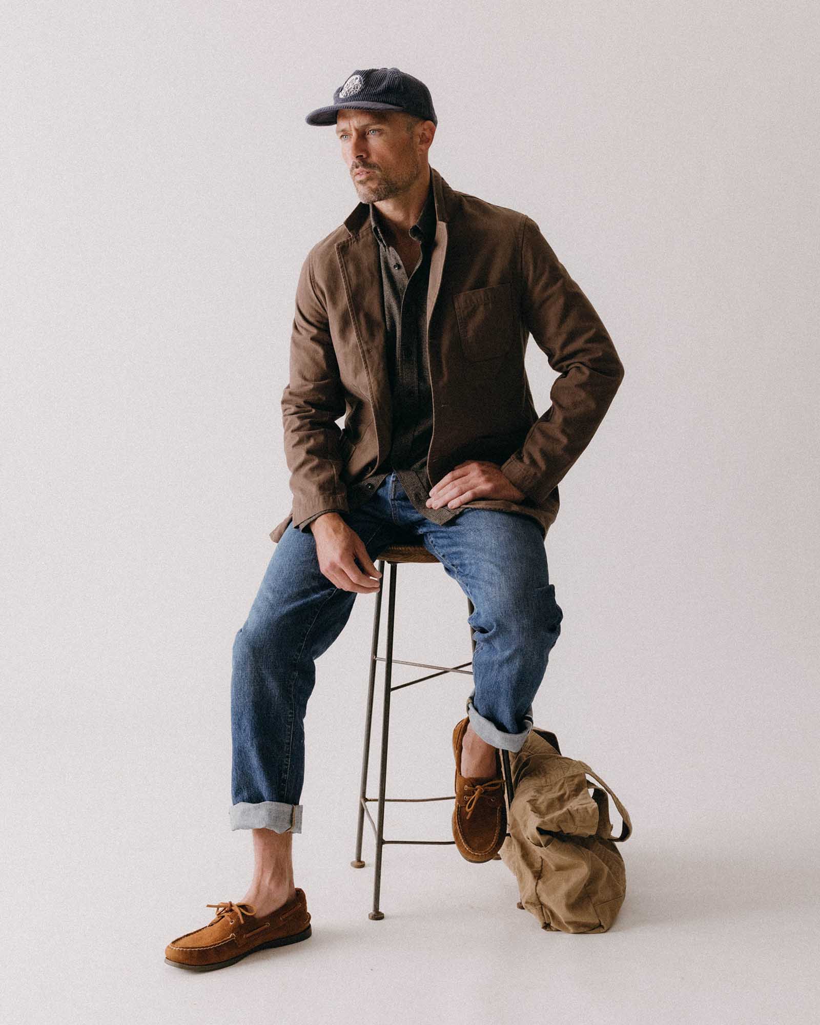 The Foundation Sportcoat in Organic Espresso Twill - Image 2