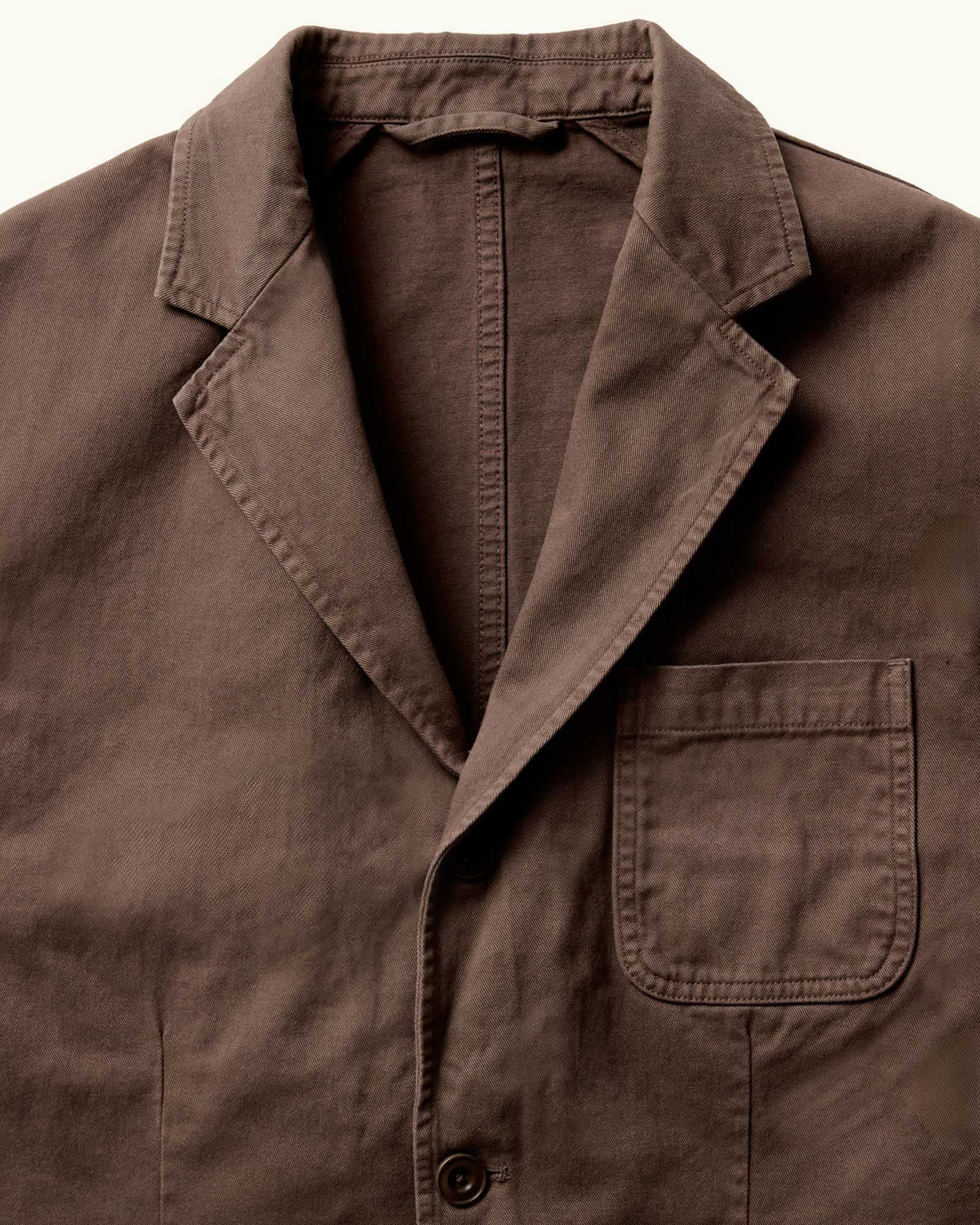 The Foundation Sportcoat in Organic Espresso Twill - Image 5