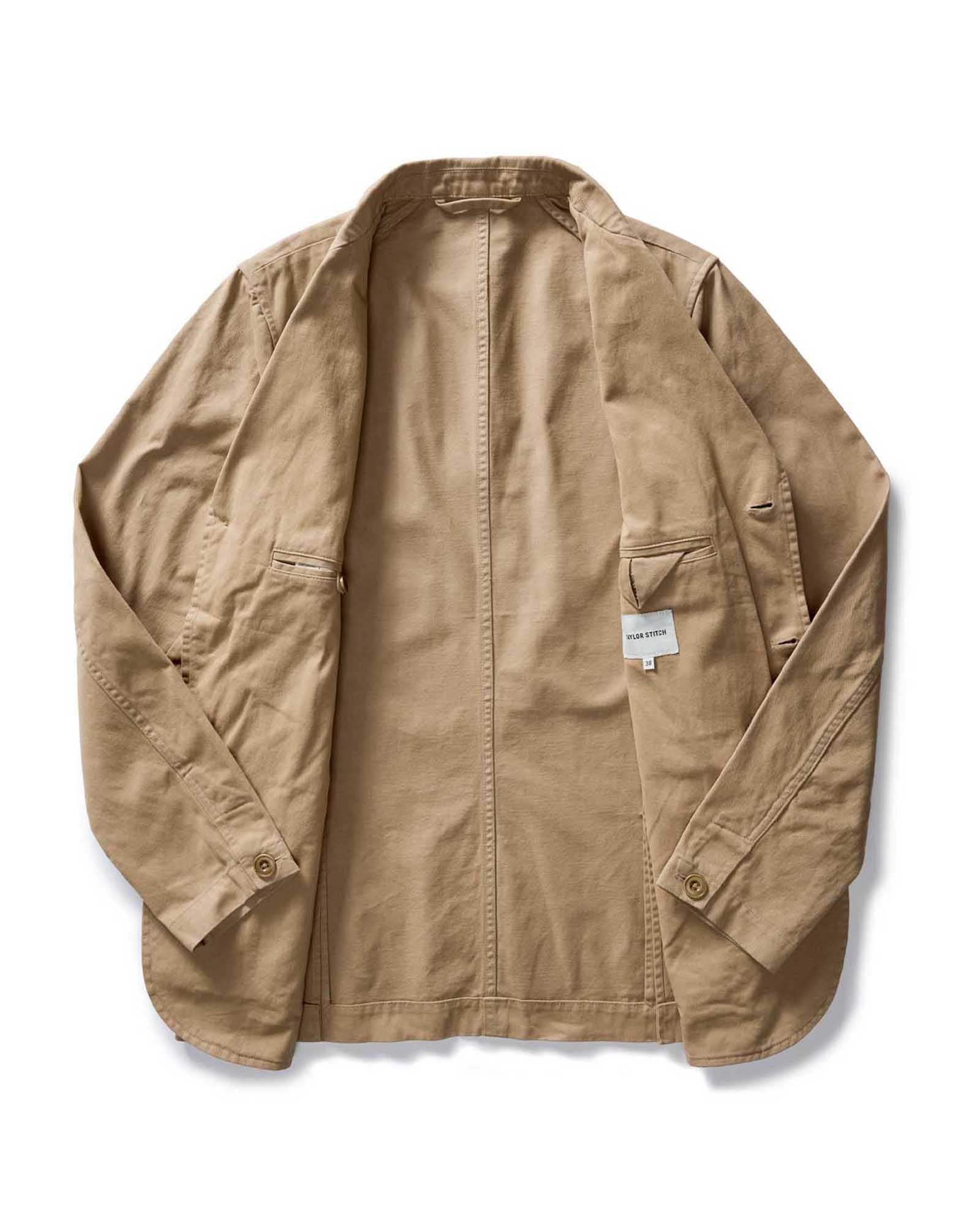 The Foundation Sportcoat in Organic Khaki Twill - Image 6