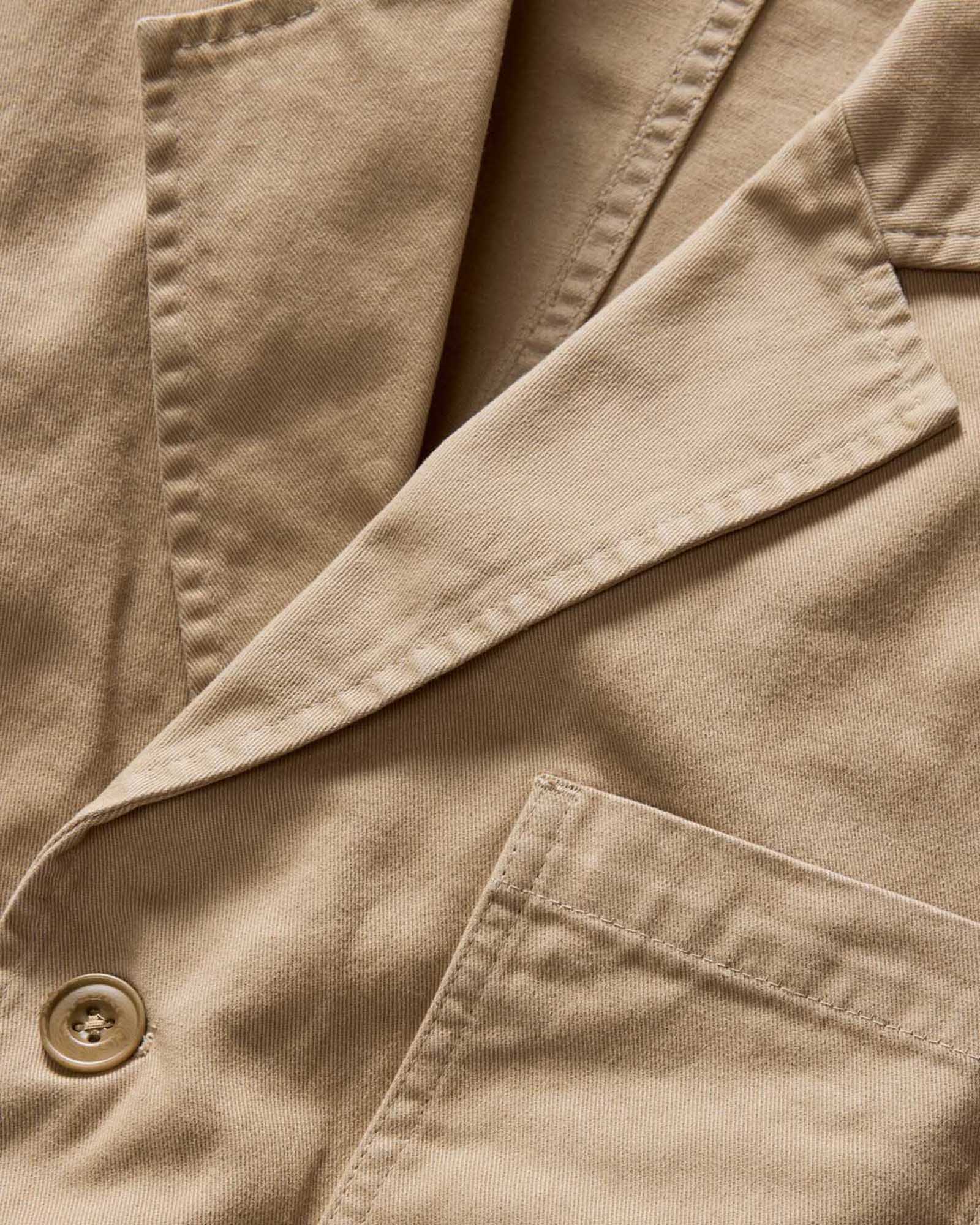 The Foundation Sportcoat in Organic Khaki Twill - Image 8