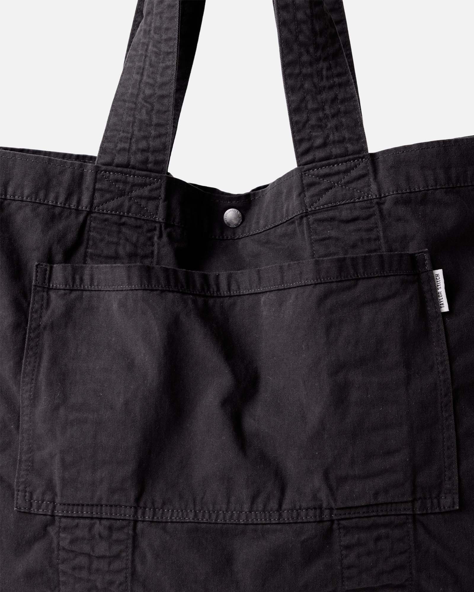 The Foundation Tote in Organic Faded Black - Image 3