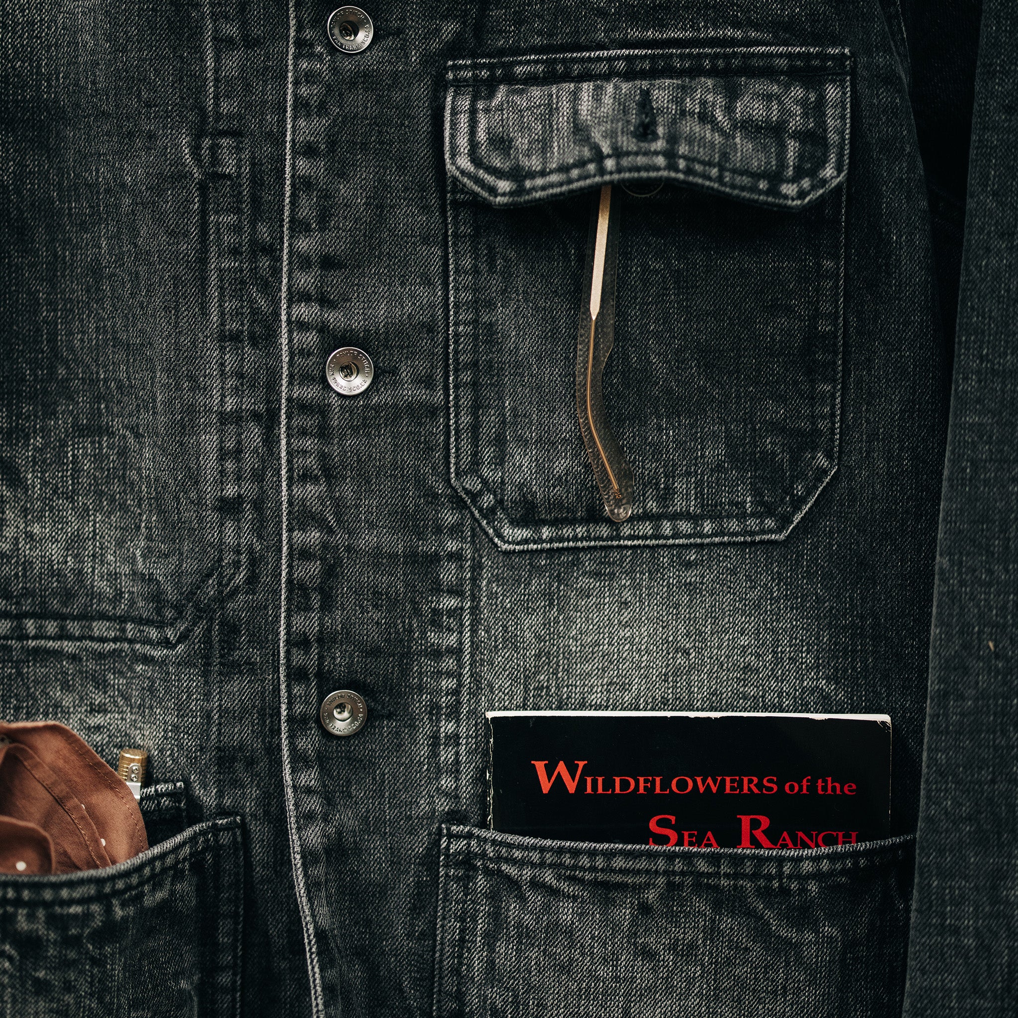 The Fremont Jacket in Black 3-Month Wash Selvage Denim - Image 4