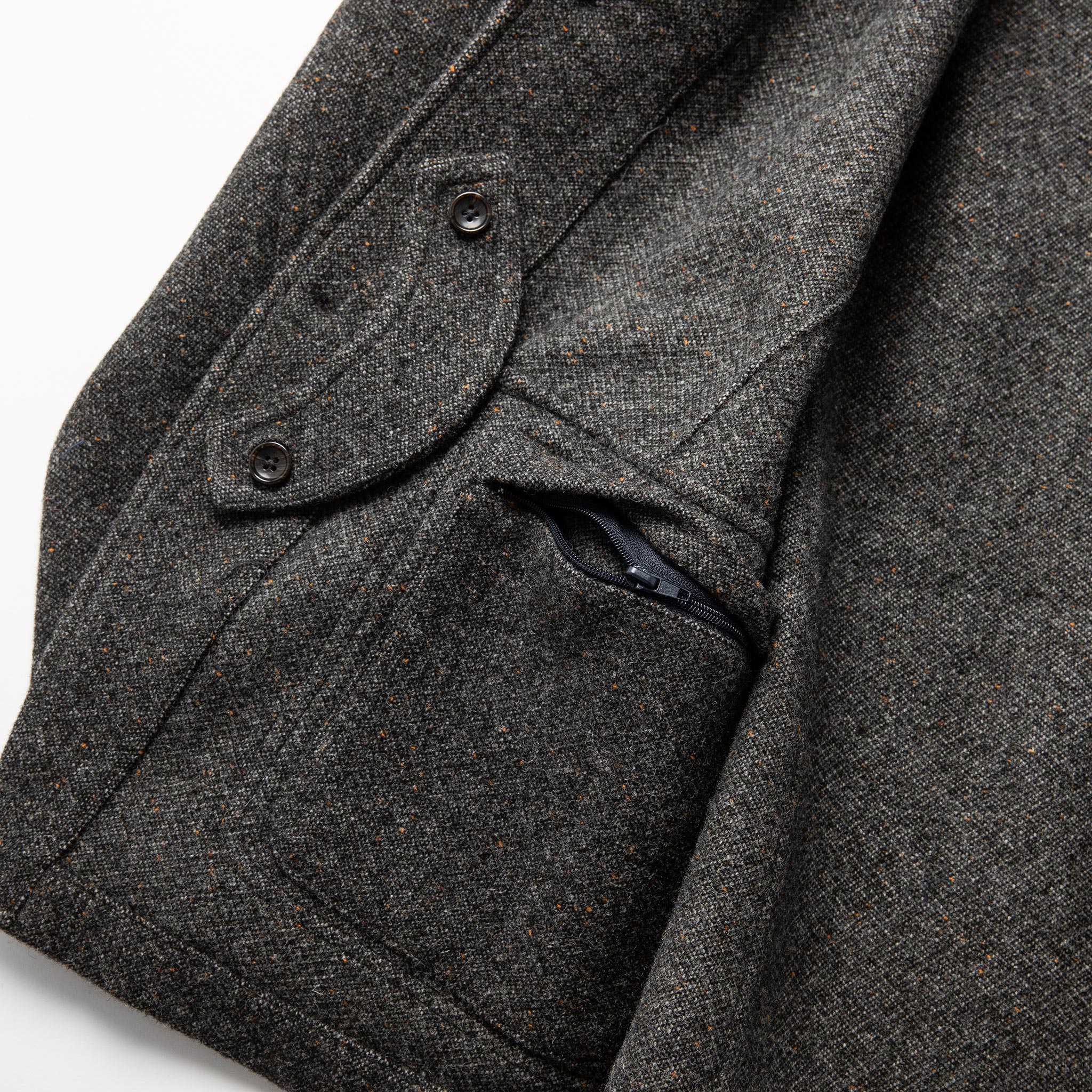 The Gibson Jacket in Charcoal Birdseye Wool - Image 8