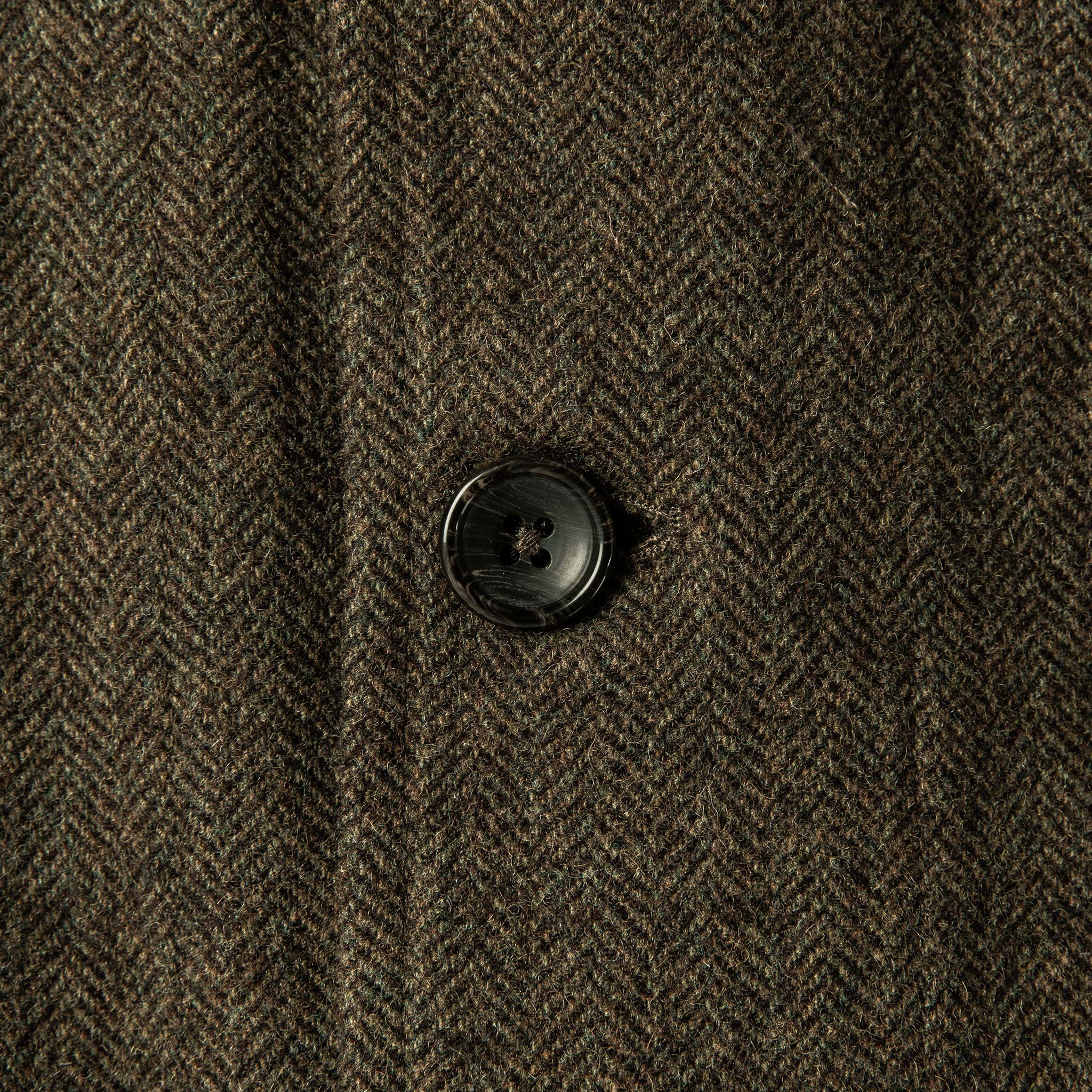 The Gibson Jacket in Olive Herringbone Wool - Image 10