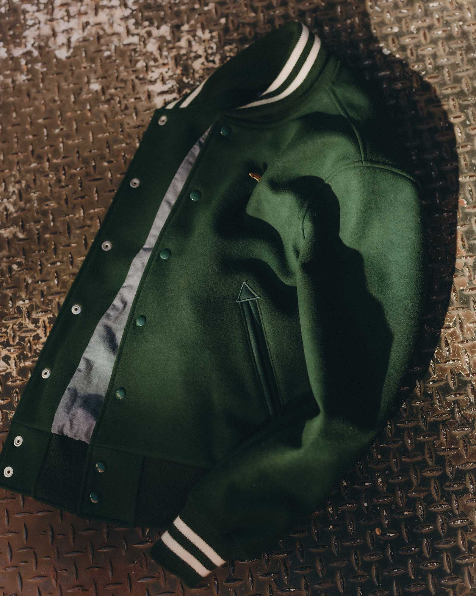 The Golden Bear Snap Bomber in Ivy Wool - Image 5