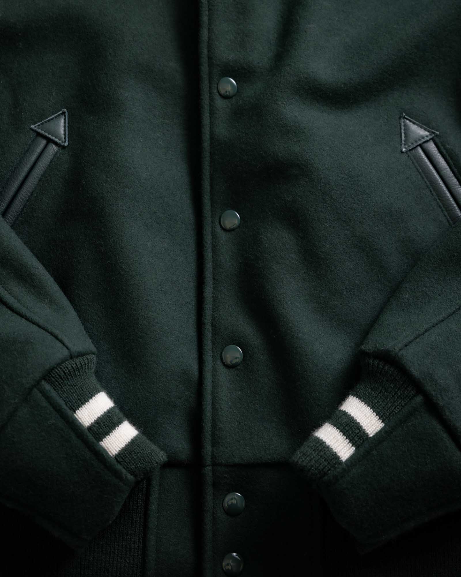 The Golden Bear Snap Bomber in Ivy Wool - Image 9