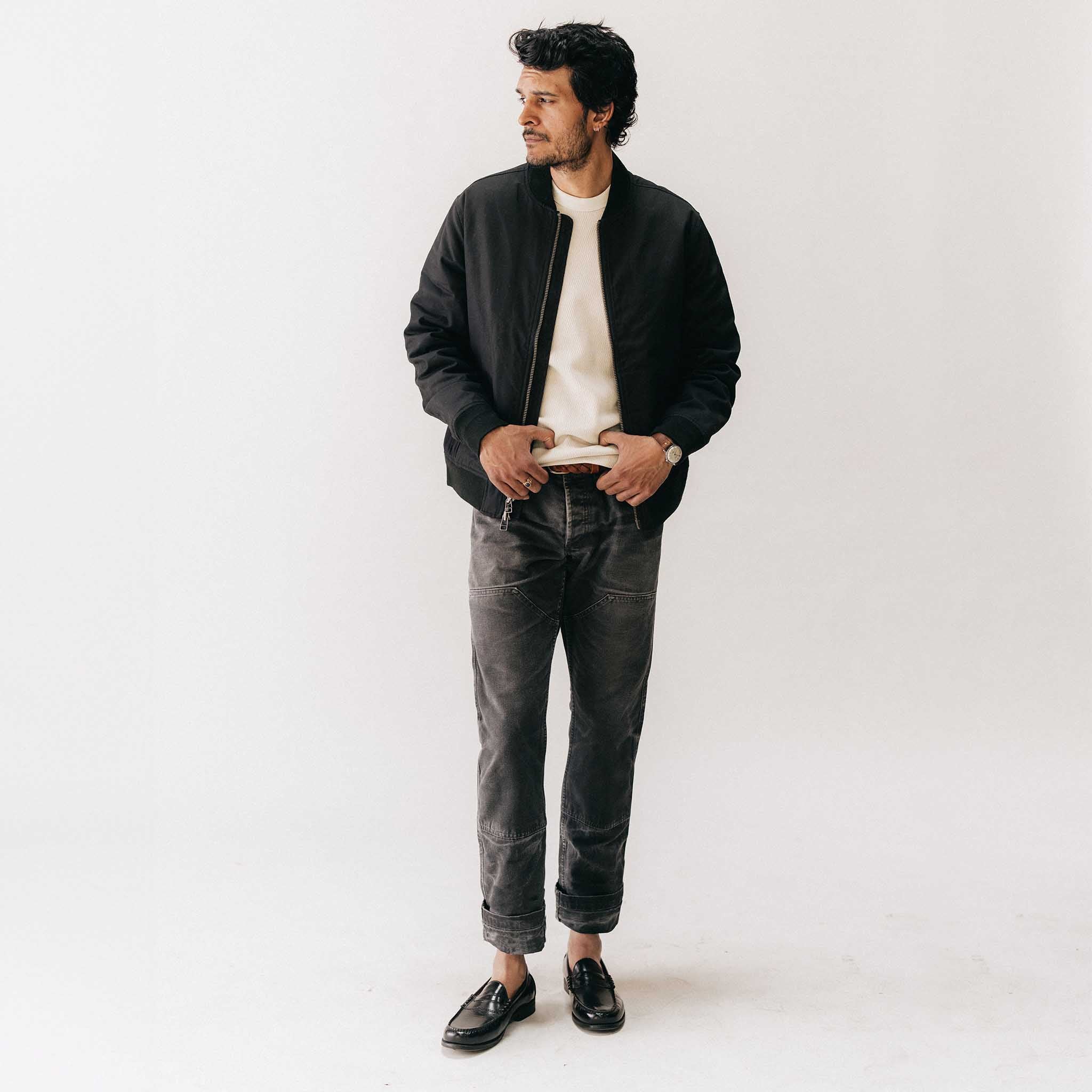 The Good Acre Chore Pant in Black Canvas - Image 2