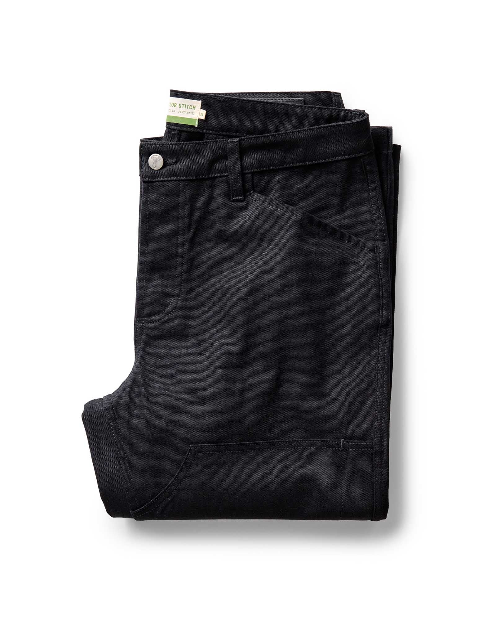The Good Acre Chore Pant in Black Canvas