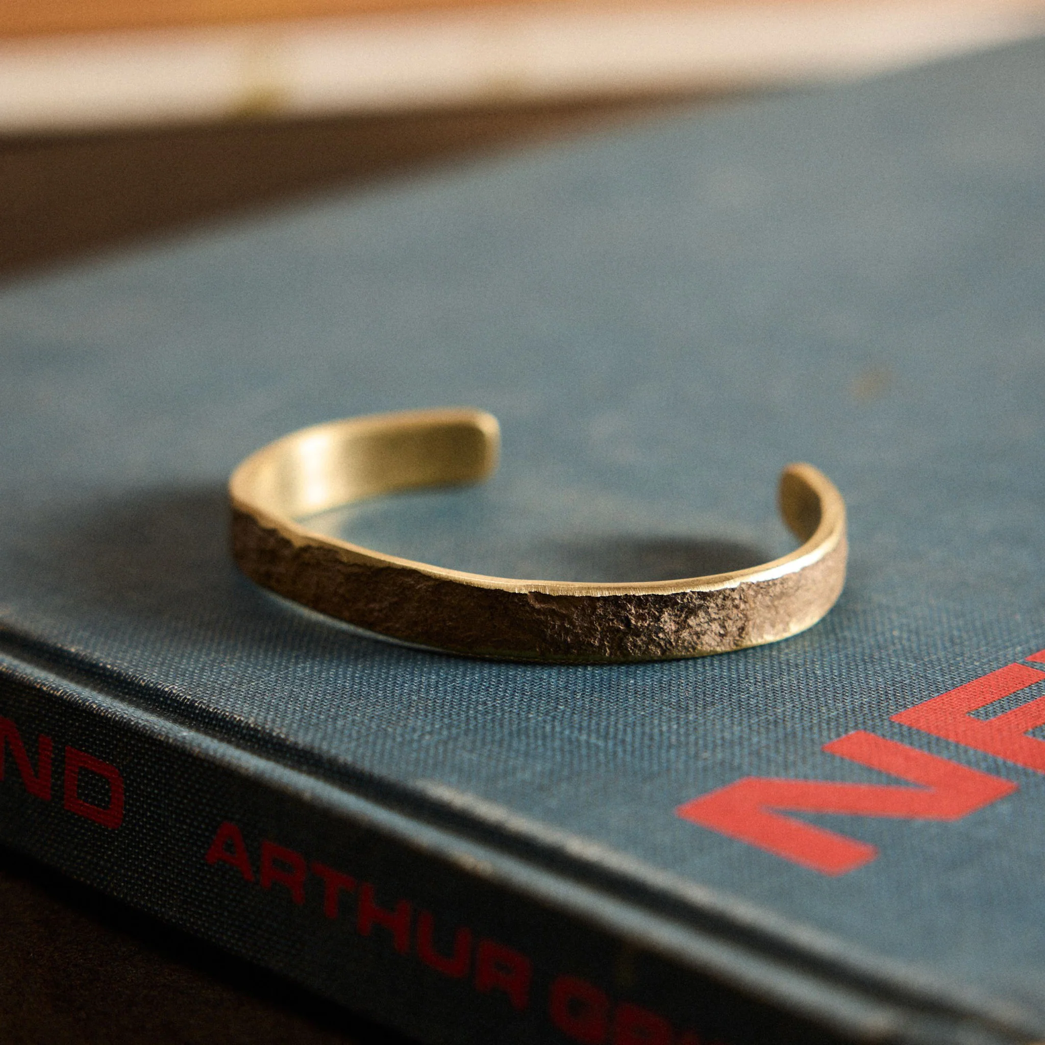 The Hammered Cuff in Brass - Image 2