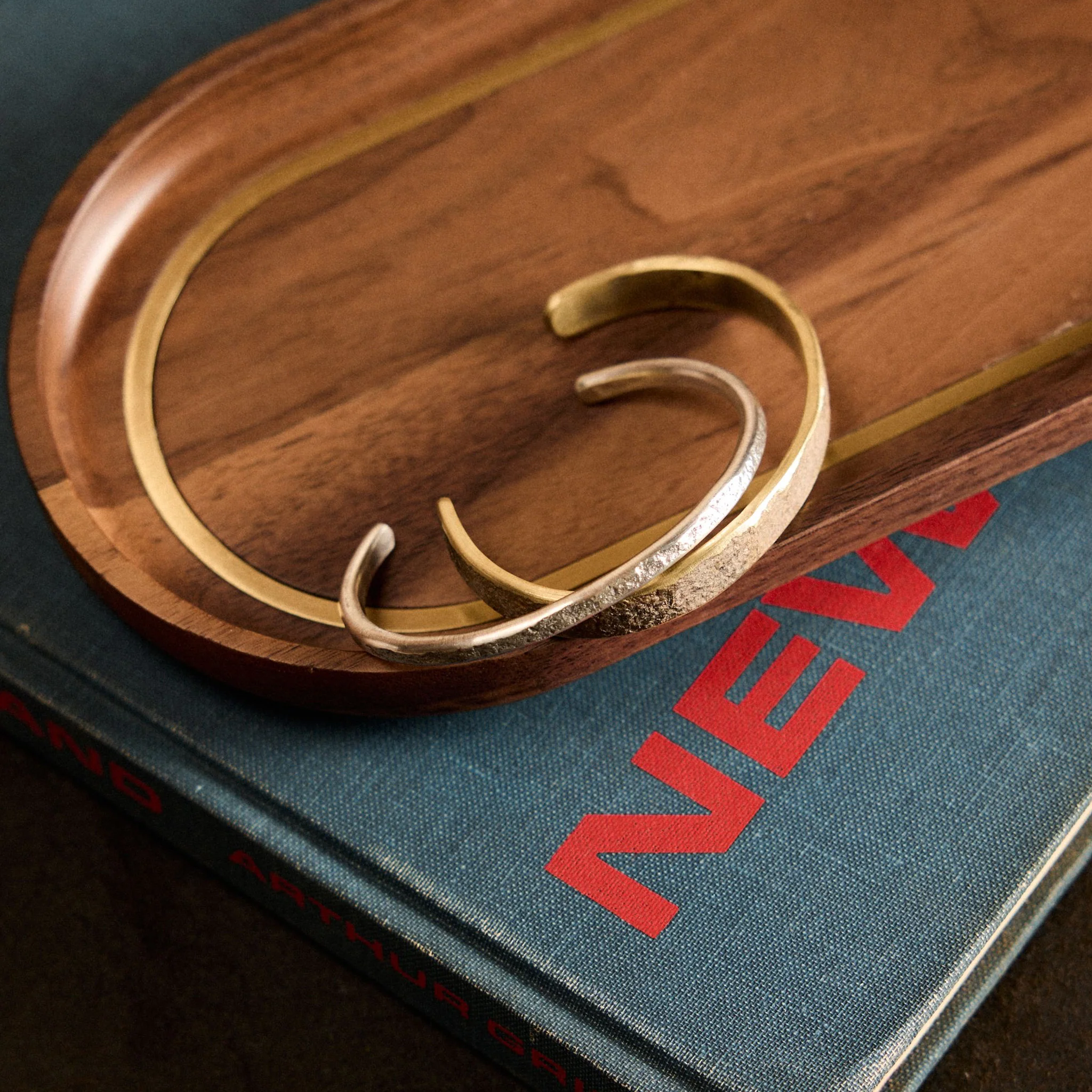 The Hammered Cuff in Brass - Image 3