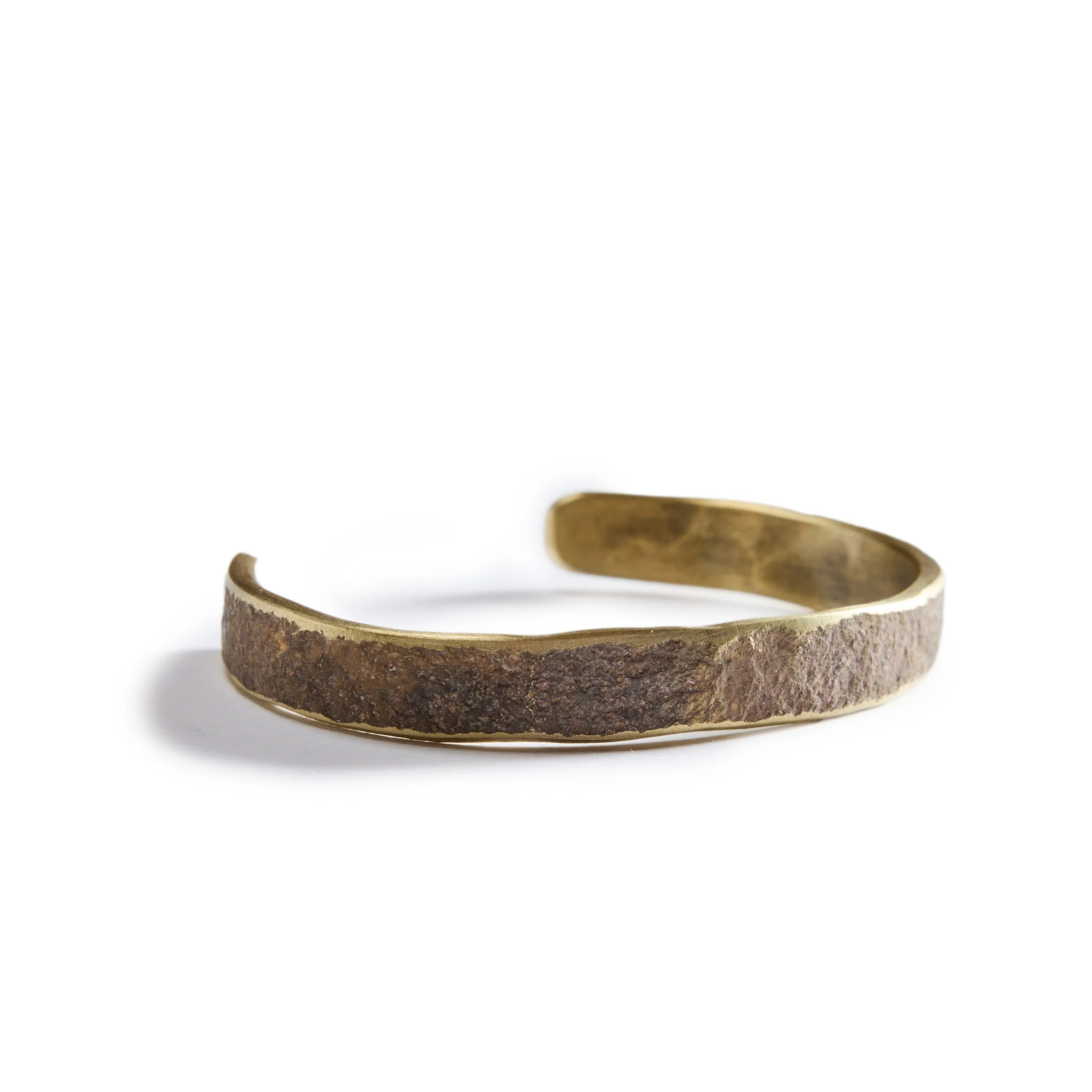 The Hammered Cuff in Brass - Image 5