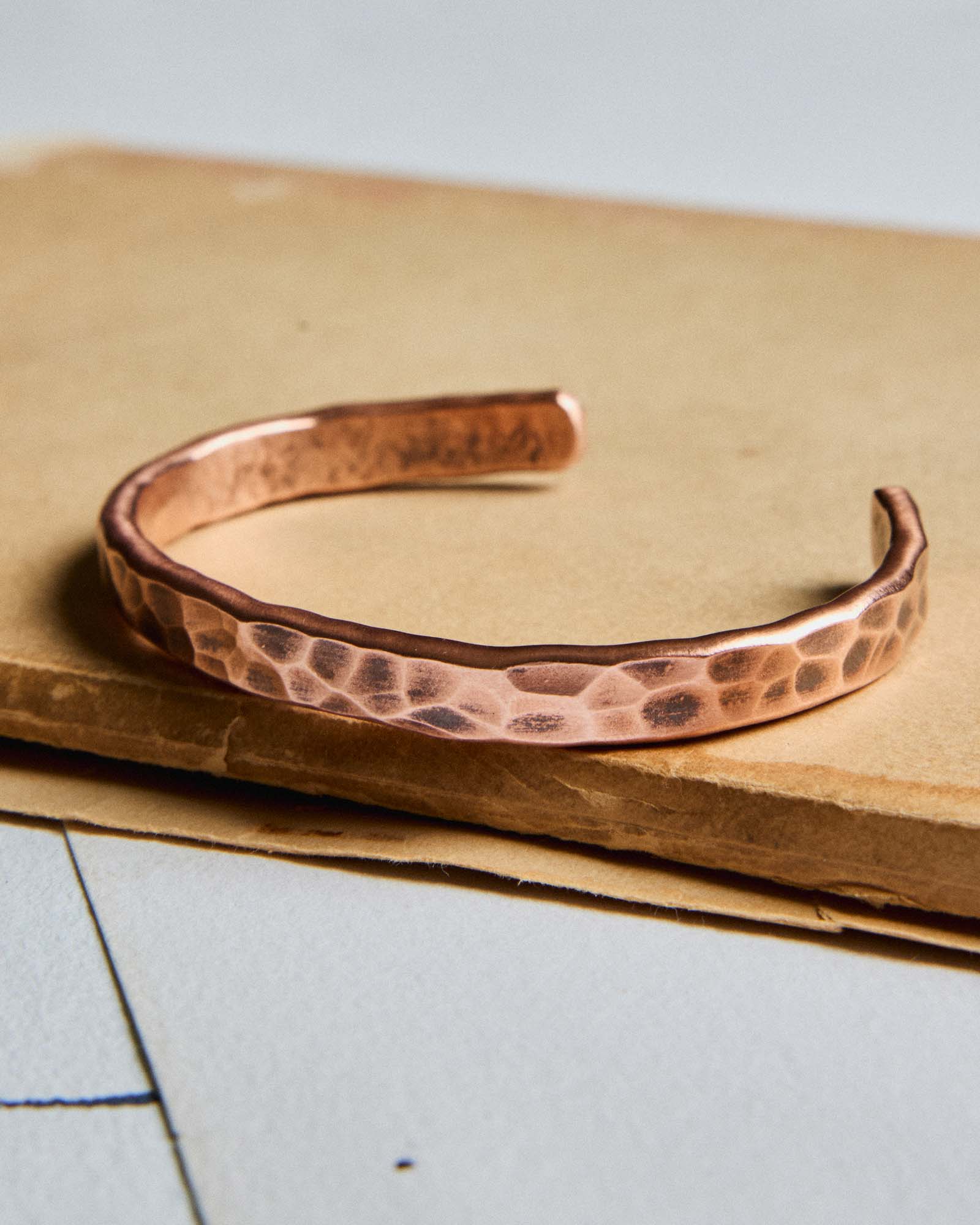 The Hammered Cuff in Copper - Image 2