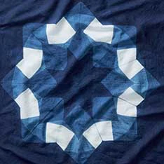 The Hand Dyed Bandana in Indigo Burst - Image 5