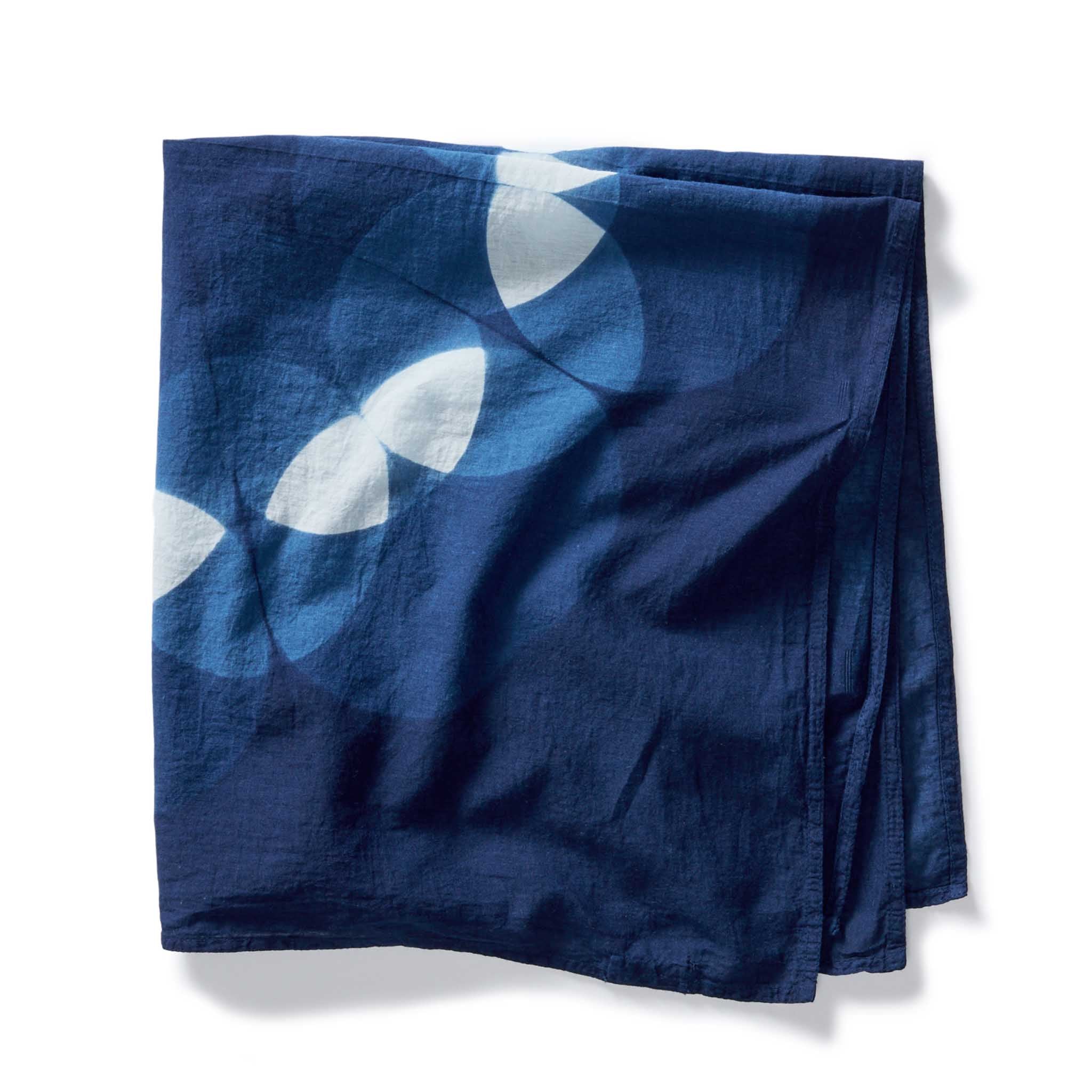 The Hand Dyed Bandana in Indigo Petal - Image 4